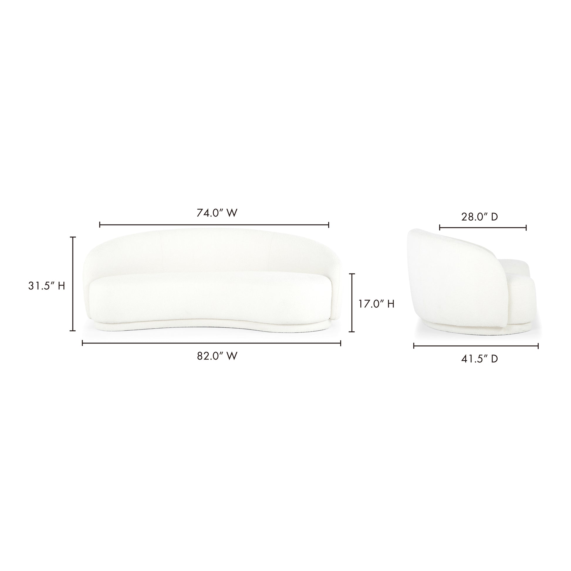 Excelsior Sofa Cream - Central Designs