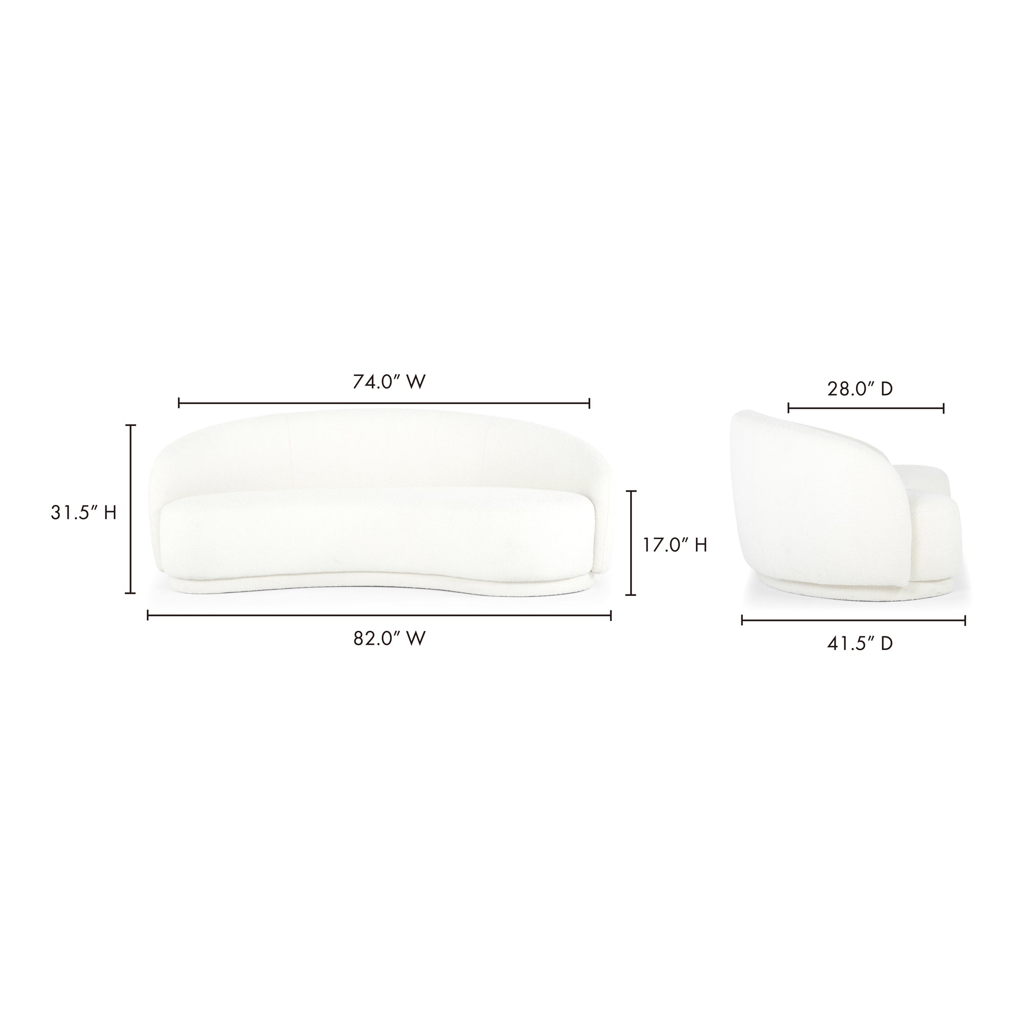 Excelsior Sofa Cream - Central Designs