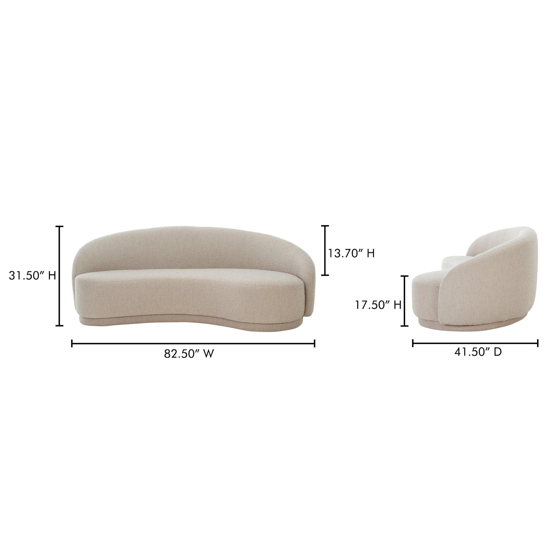 Excelsior Sofa Shiitake Beige - Central Designs
