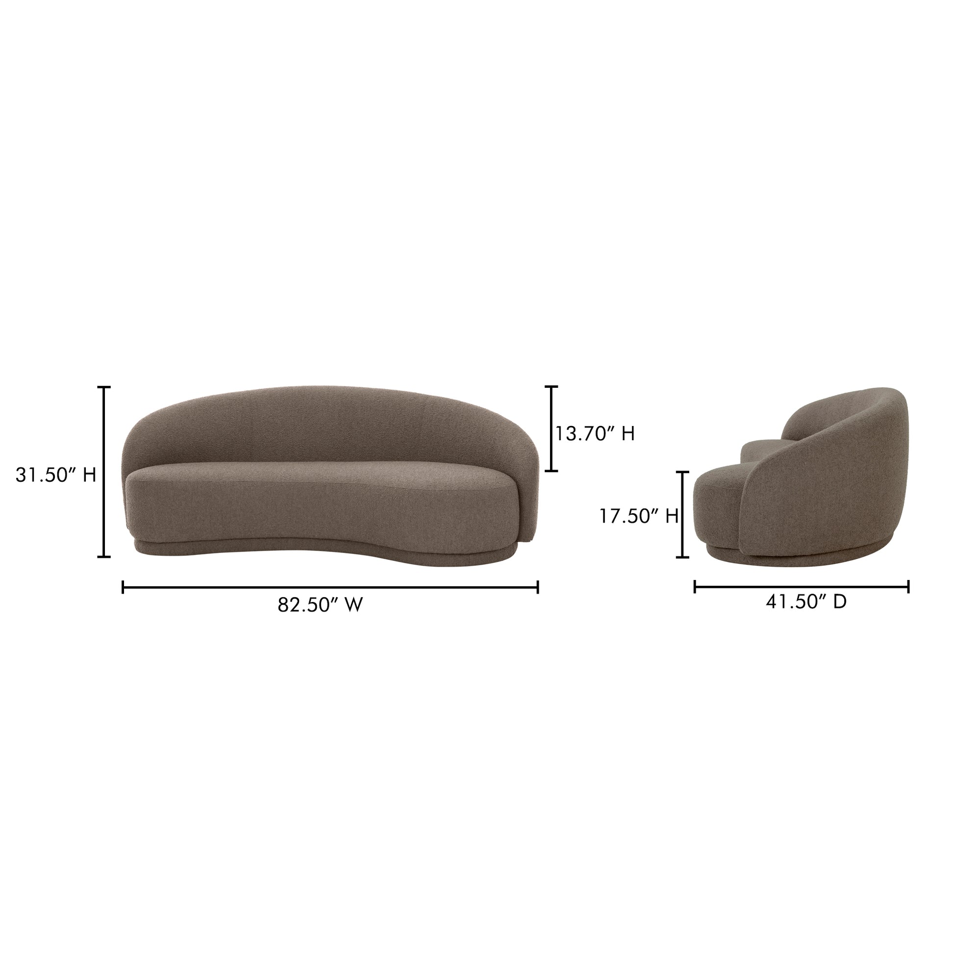 Excelsior Sofa Warm Taupe - Central Designs
