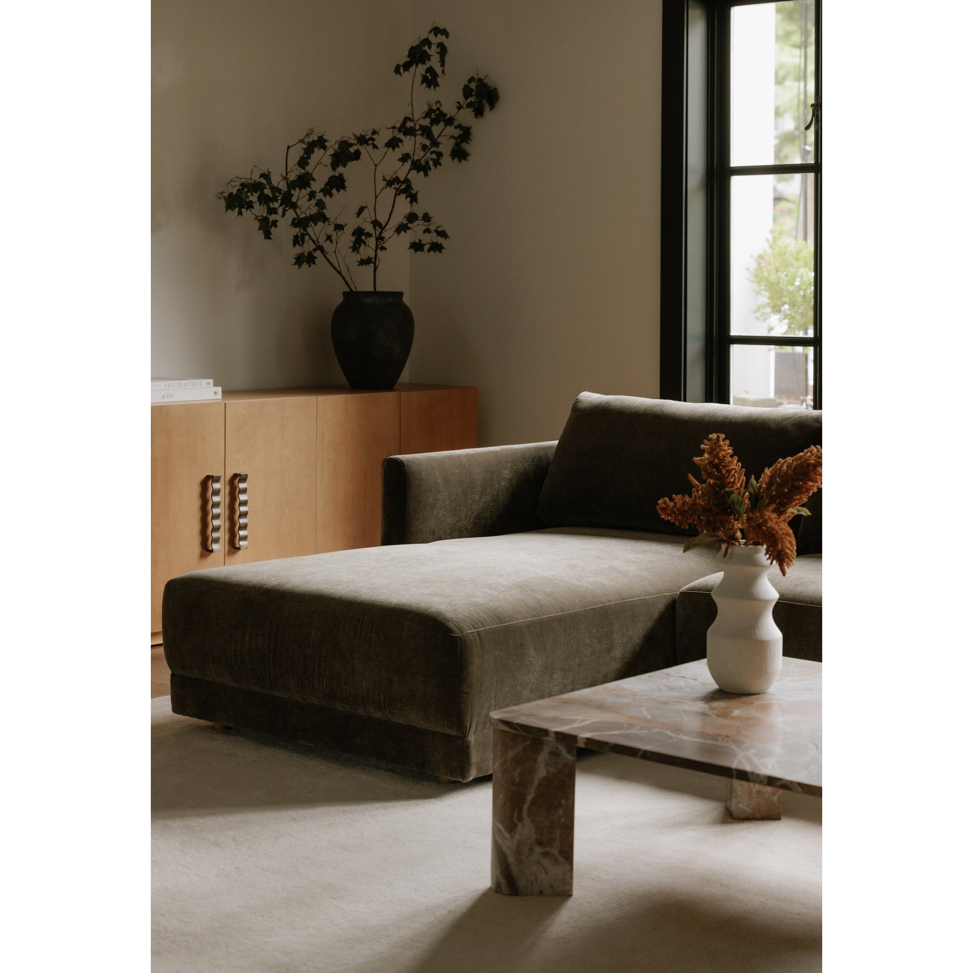 Bryn Sectional Right Heritage Cedar Green - Central Designs