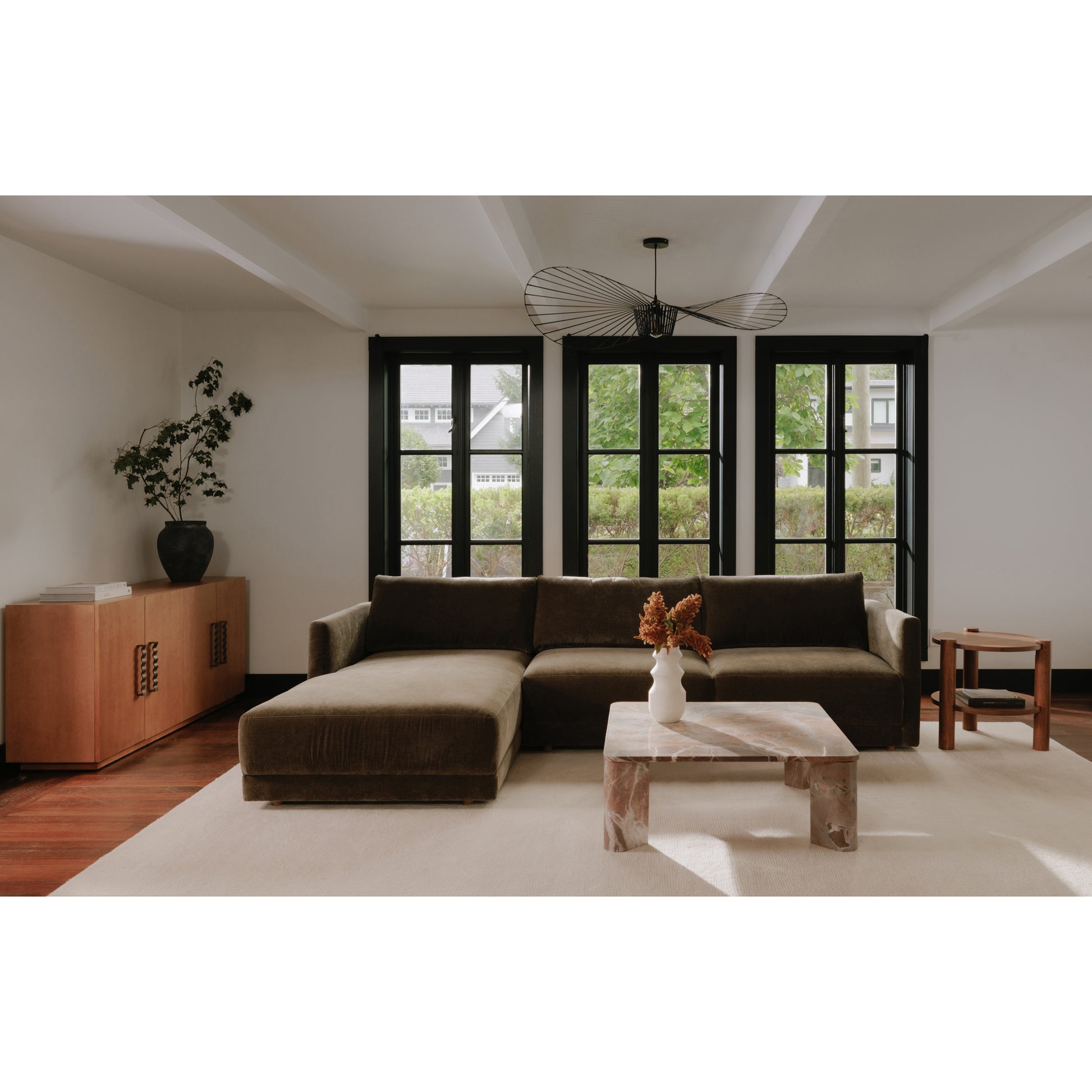 Bryn Sectional Right Heritage Cedar Green - Central Designs