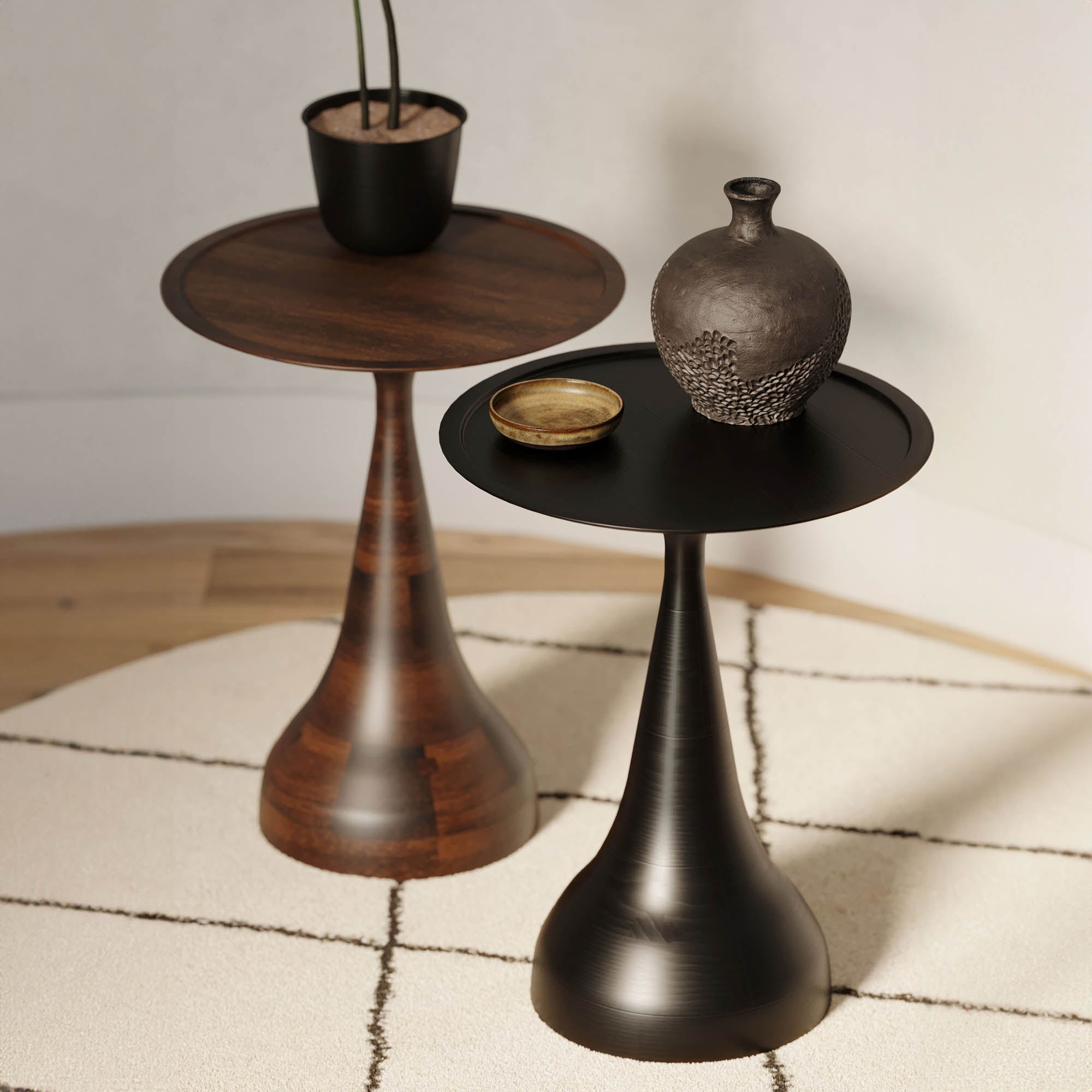 Polina Side Table – Ebony - Central Designs