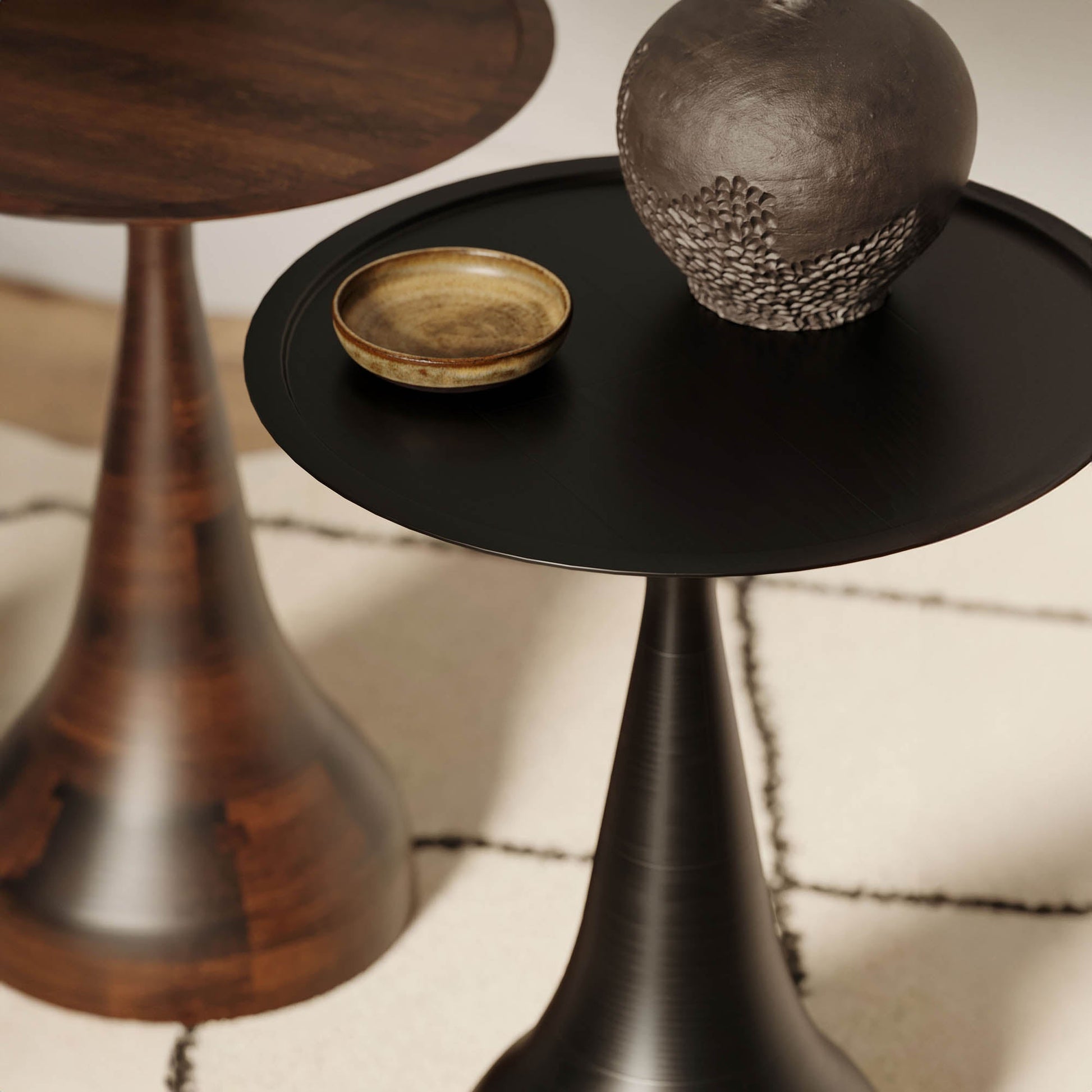 Polina Side Table – Ebony - Central Designs