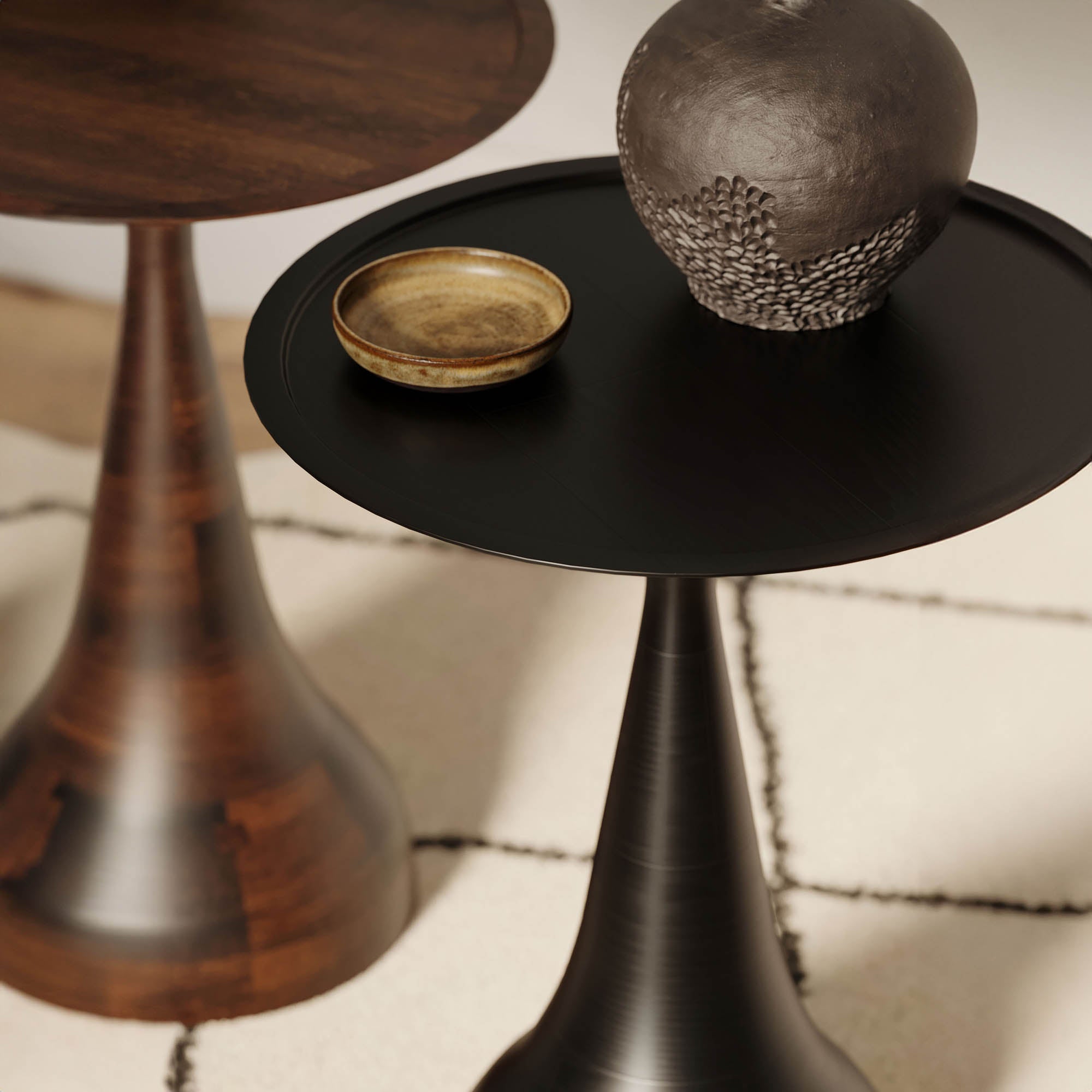 Polina Side Table – Ebony - Central Designs