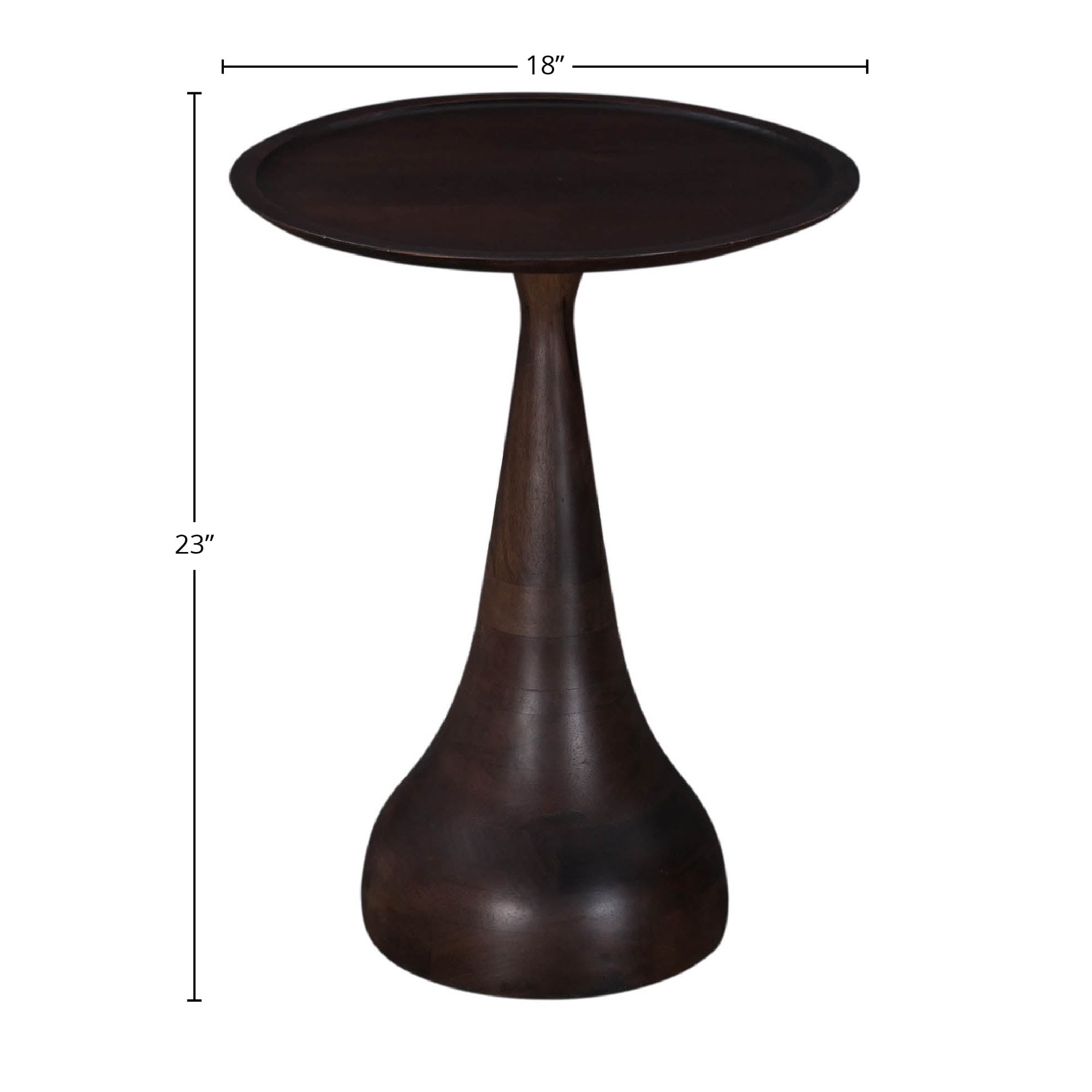 Polina Side Table – Bronze - Central Designs