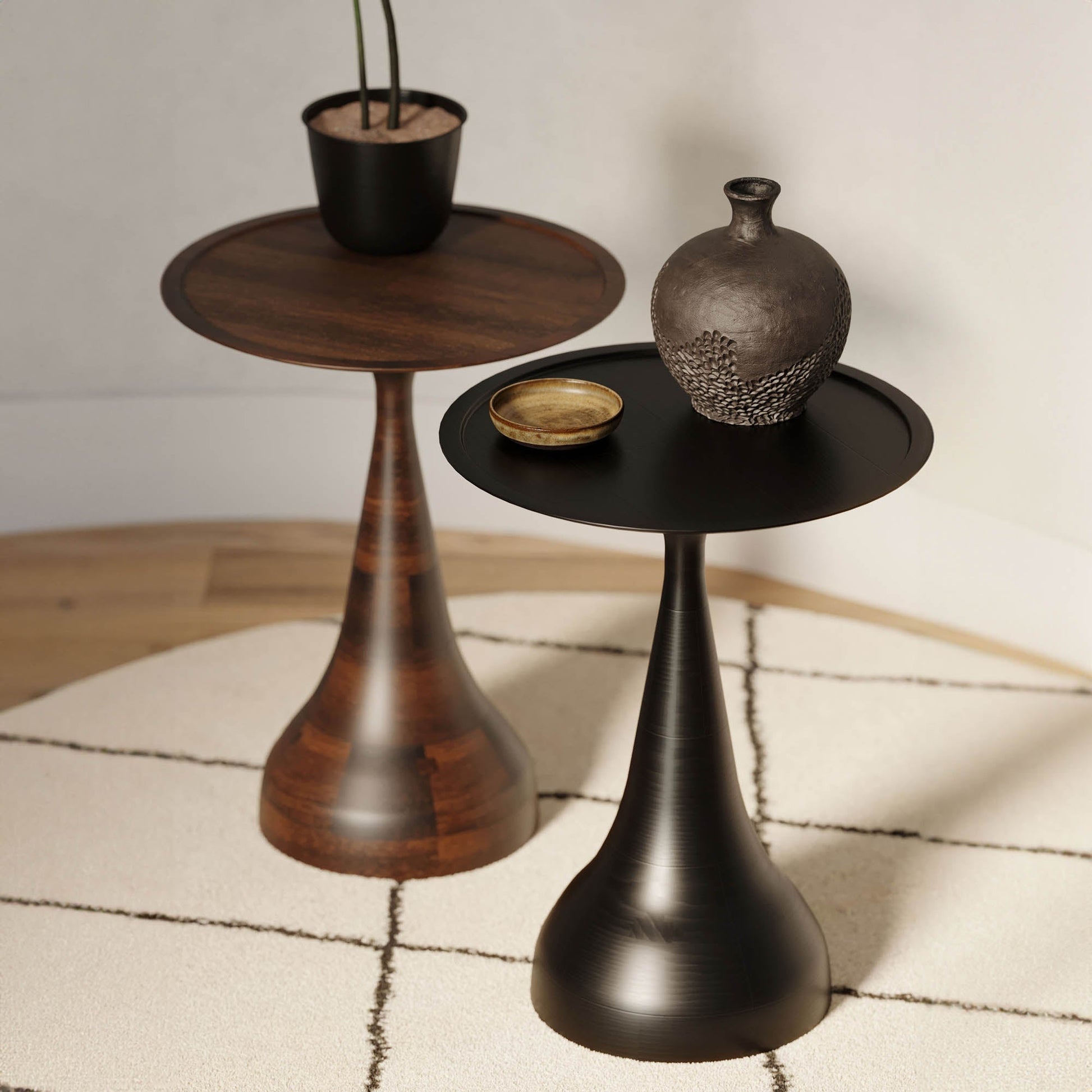 Polina Side Table – Bronze - Central Designs
