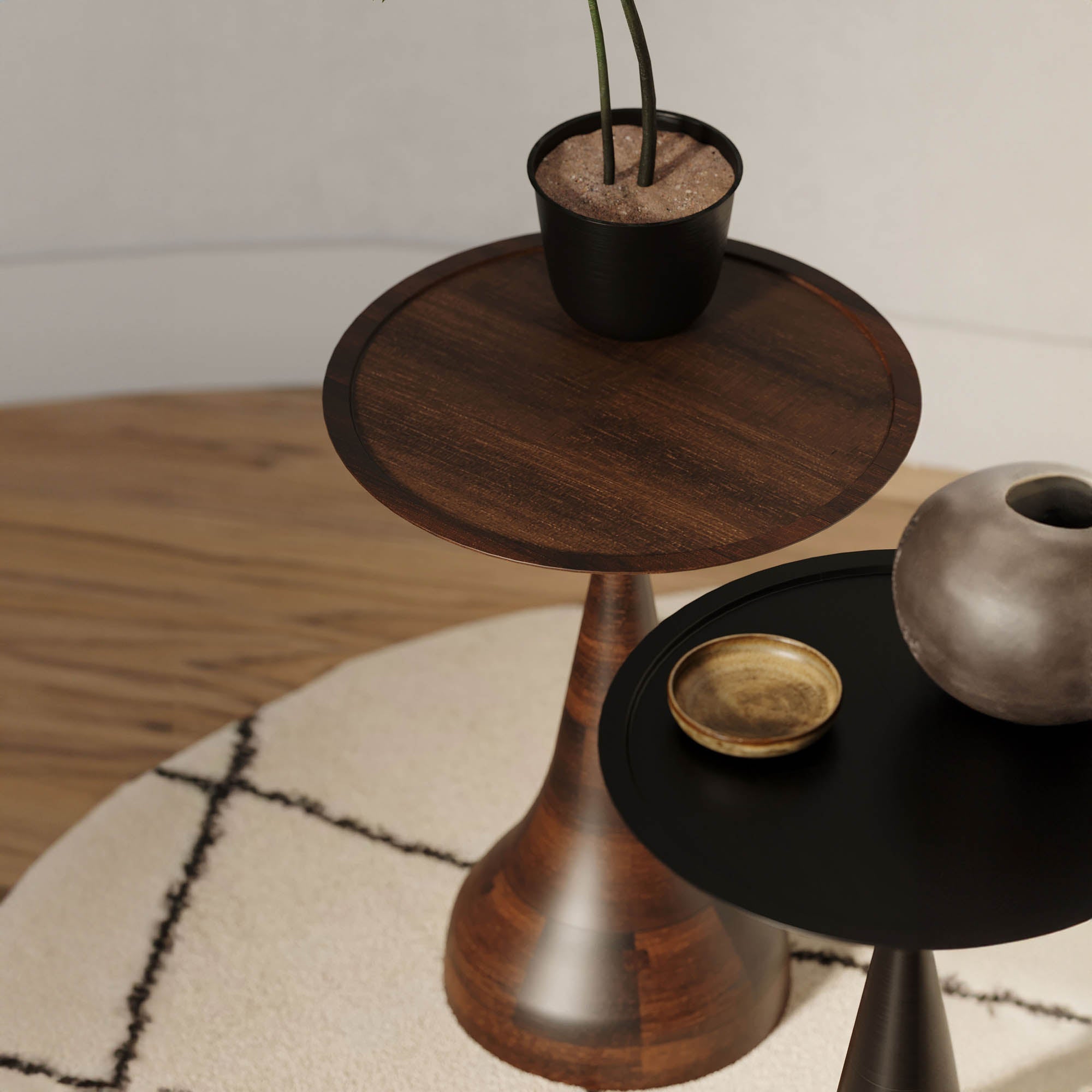 Polina Side Table – Bronze - Central Designs