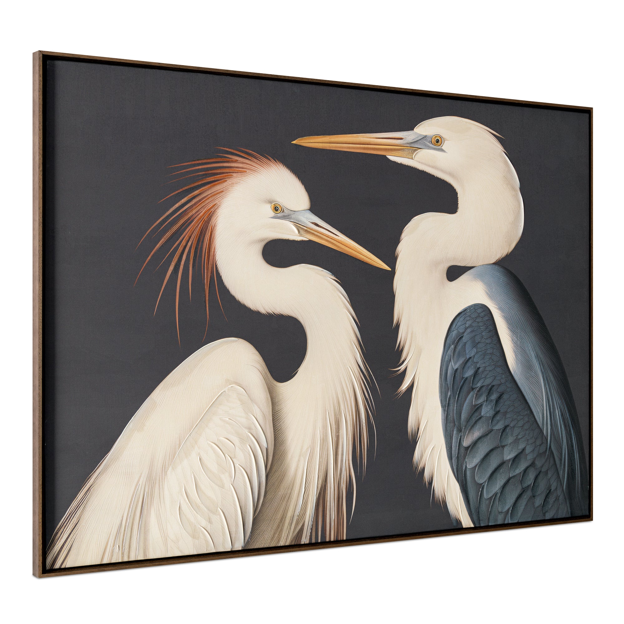 Two Cranes Framed Painting - Central Designs