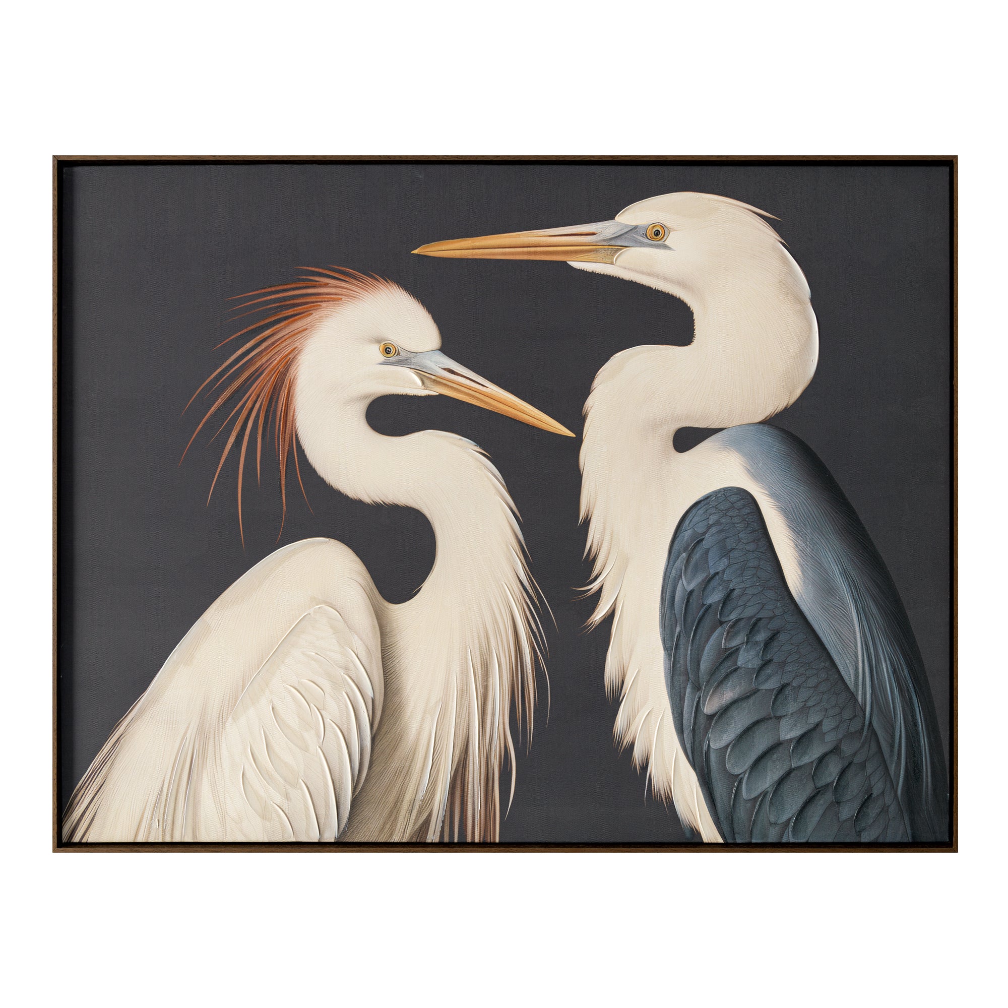 Two Cranes Framed Painting - Central Designs
