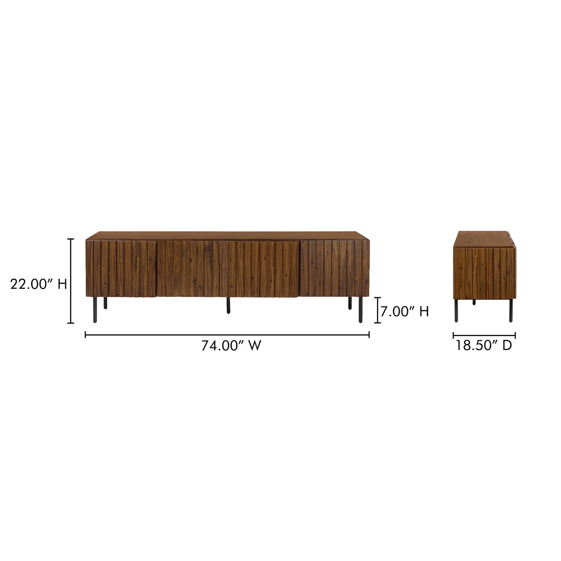 Lincoln Media Cabinet Brown - Central Designs