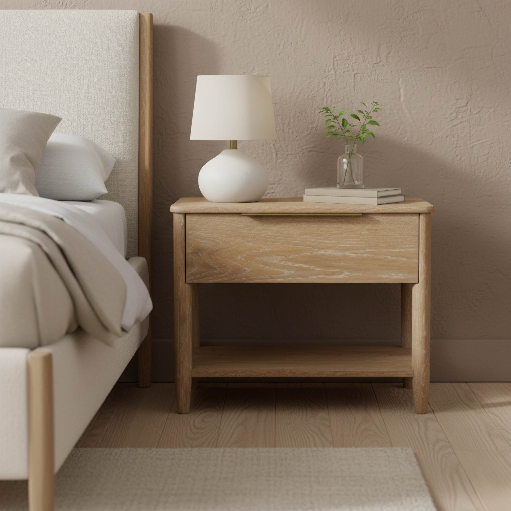 Kamelia Nightstand - Sand - Central Designs