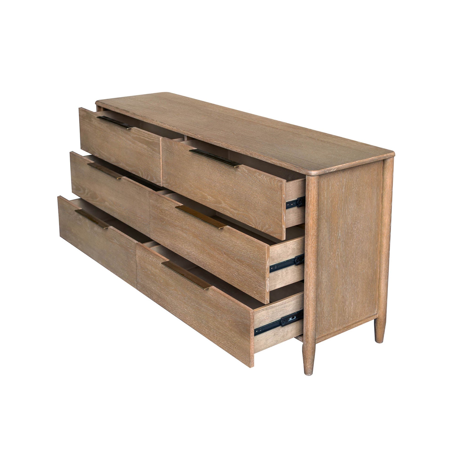 Kamelia 6 Drawer Dresser - Sand - Central Designs
