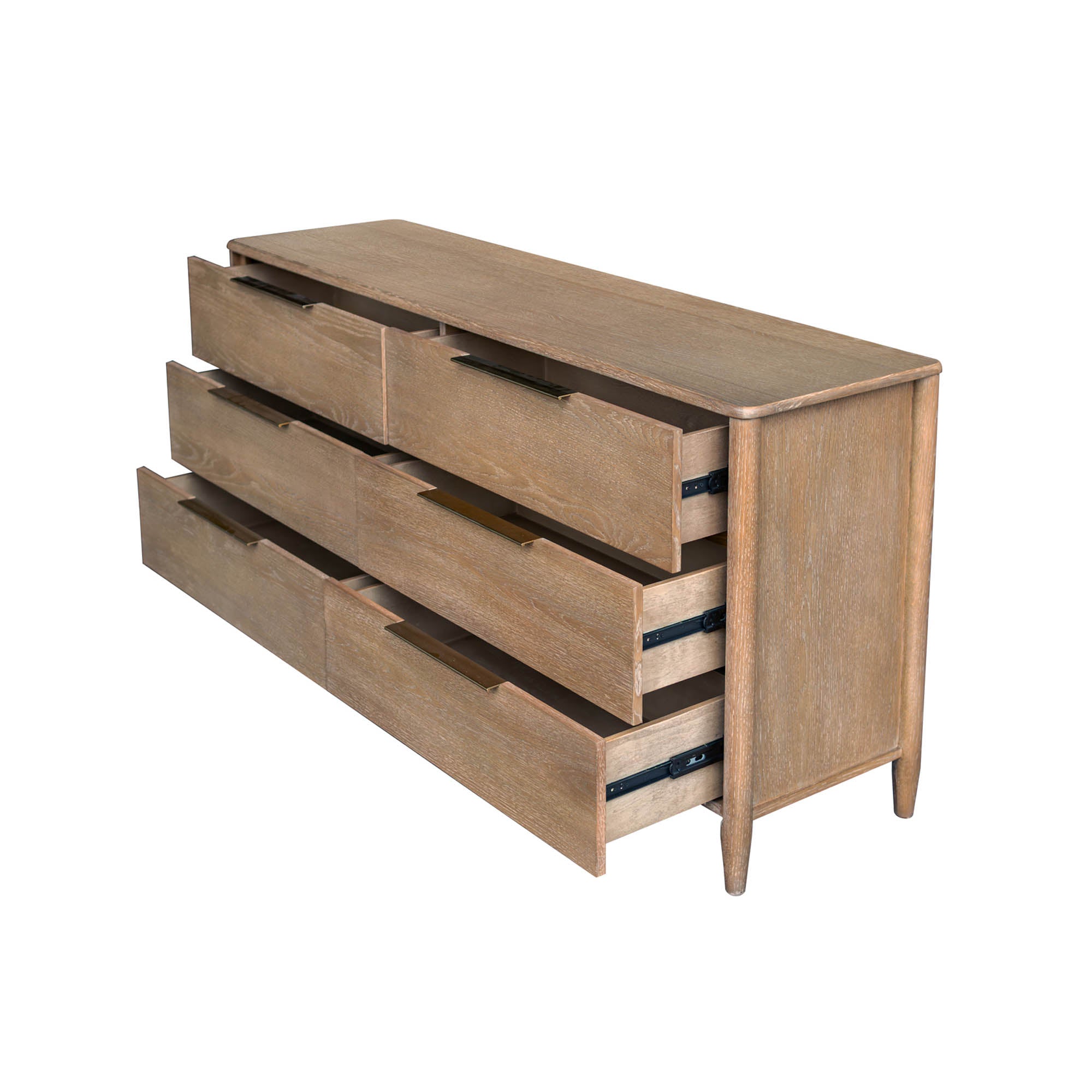 Kamelia 6 Drawer Dresser - Sand - Central Designs