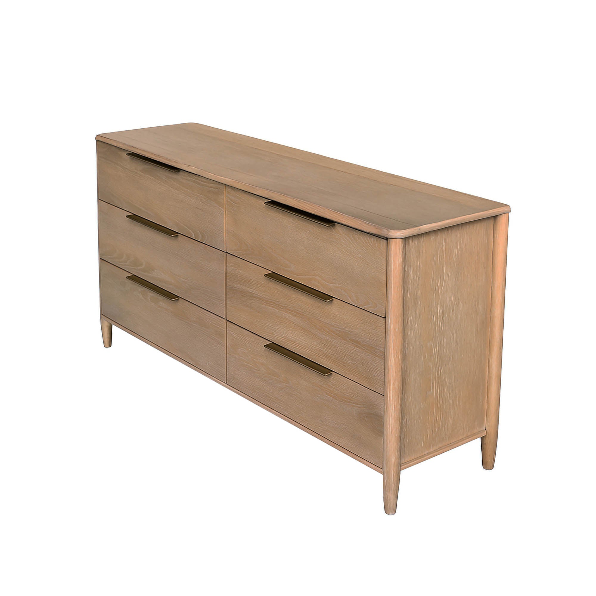 Kamelia 6 Drawer Dresser - Sand - Central Designs