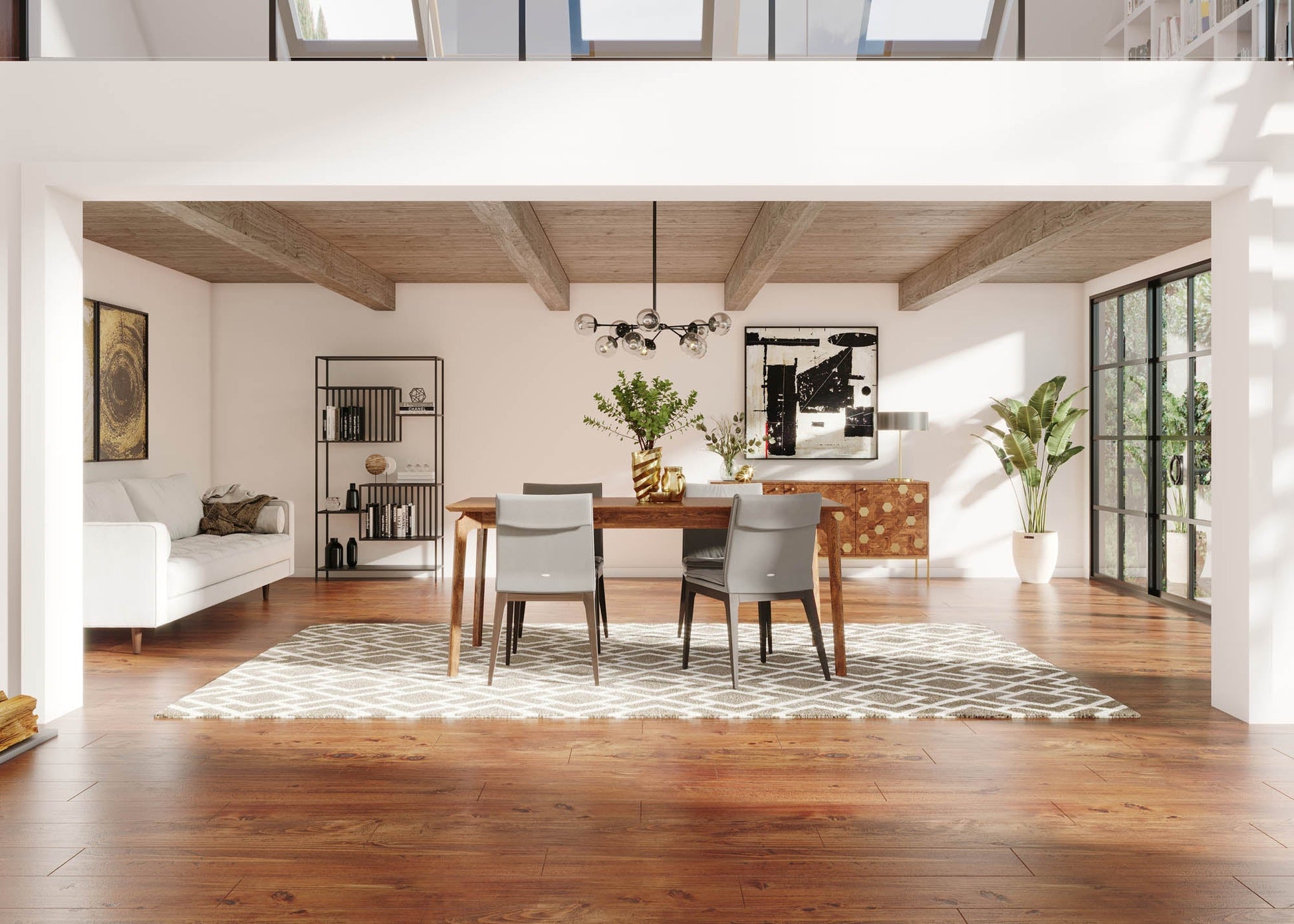 Kenzo Dining Table 71” - Brown - Central Designs