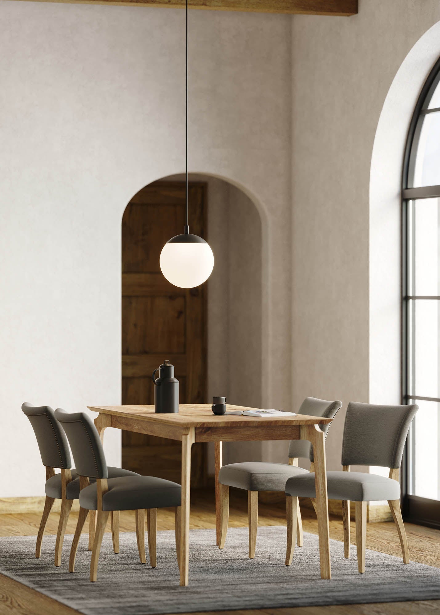 Kenzo Dining Table Small 60” – Natural - Central Designs