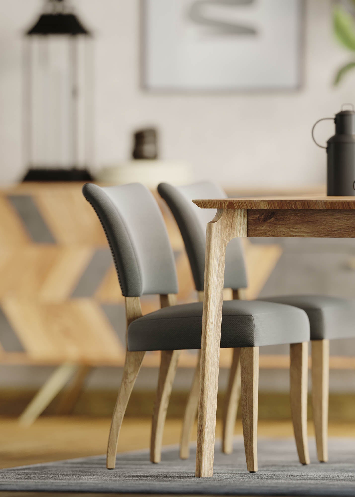 Kenzo Dining Table Small 60” – Natural - Central Designs