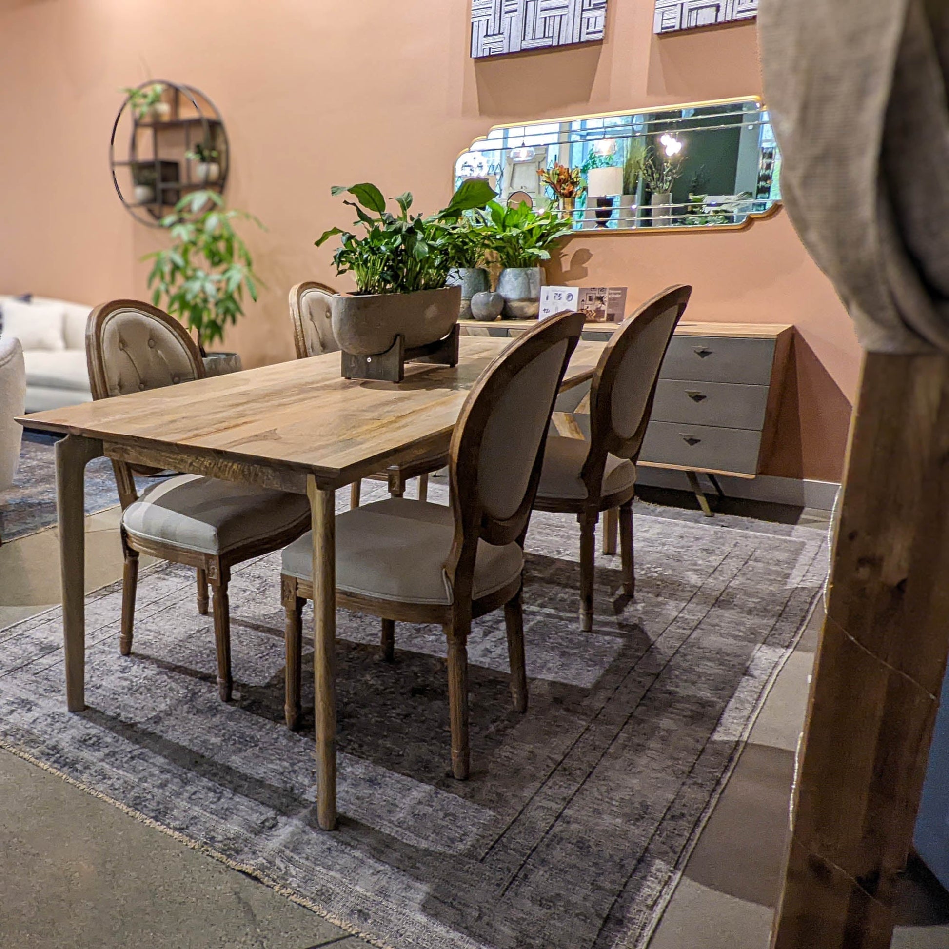 Kenzo Dining Table Small 60” – Natural - Central Designs