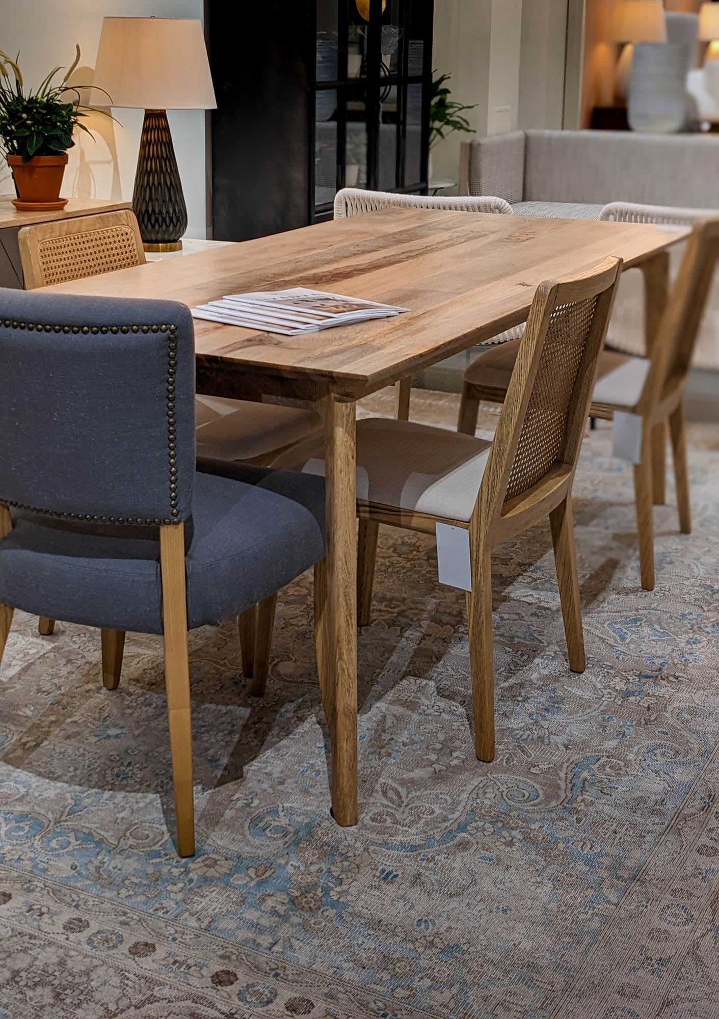 Kenzo Dining Table Small 60” – Natural - Central Designs