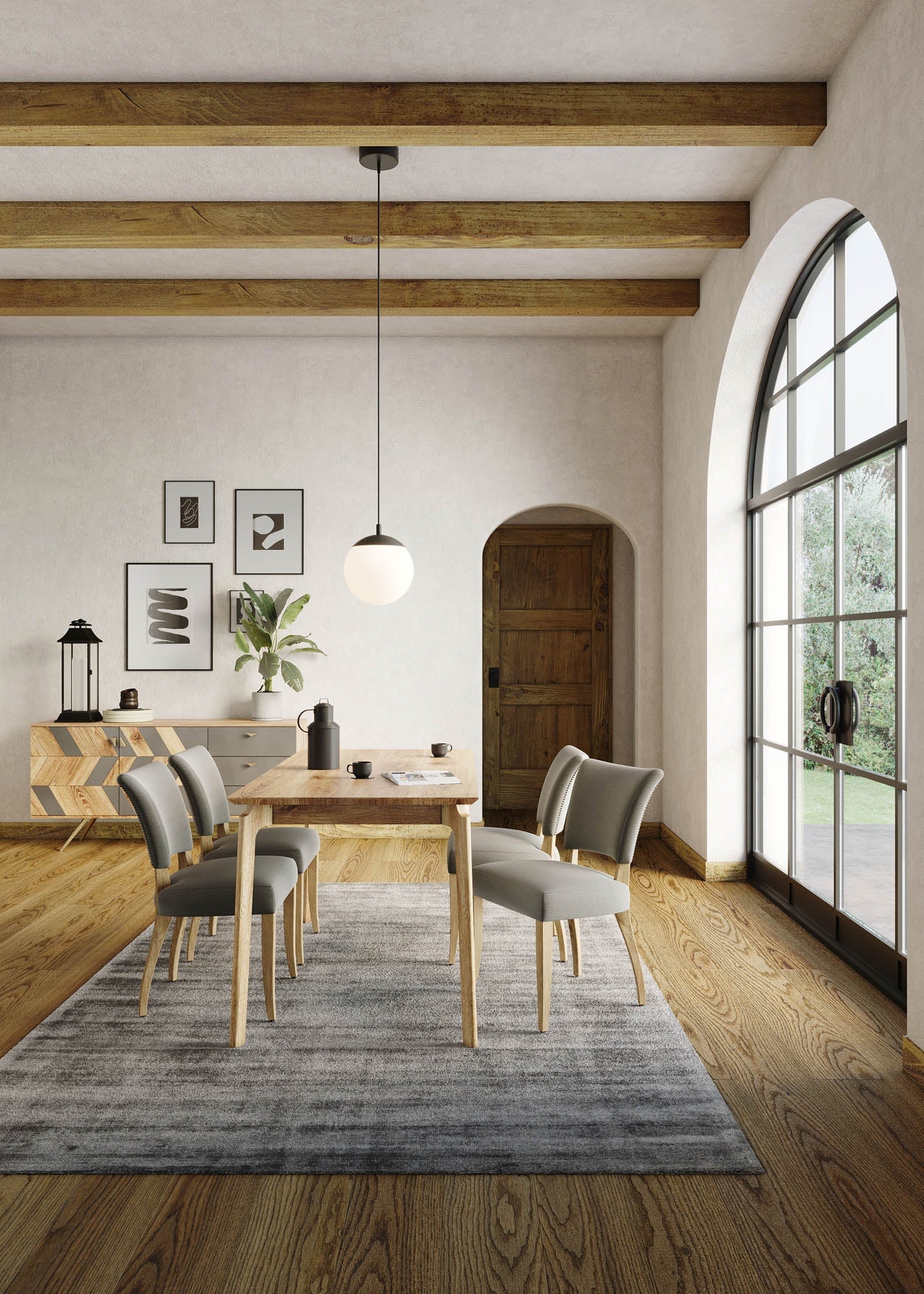 Kenzo Dining Table Small 60” – Natural - Central Designs