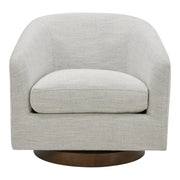 Oscy Swivel Chair Splashed White