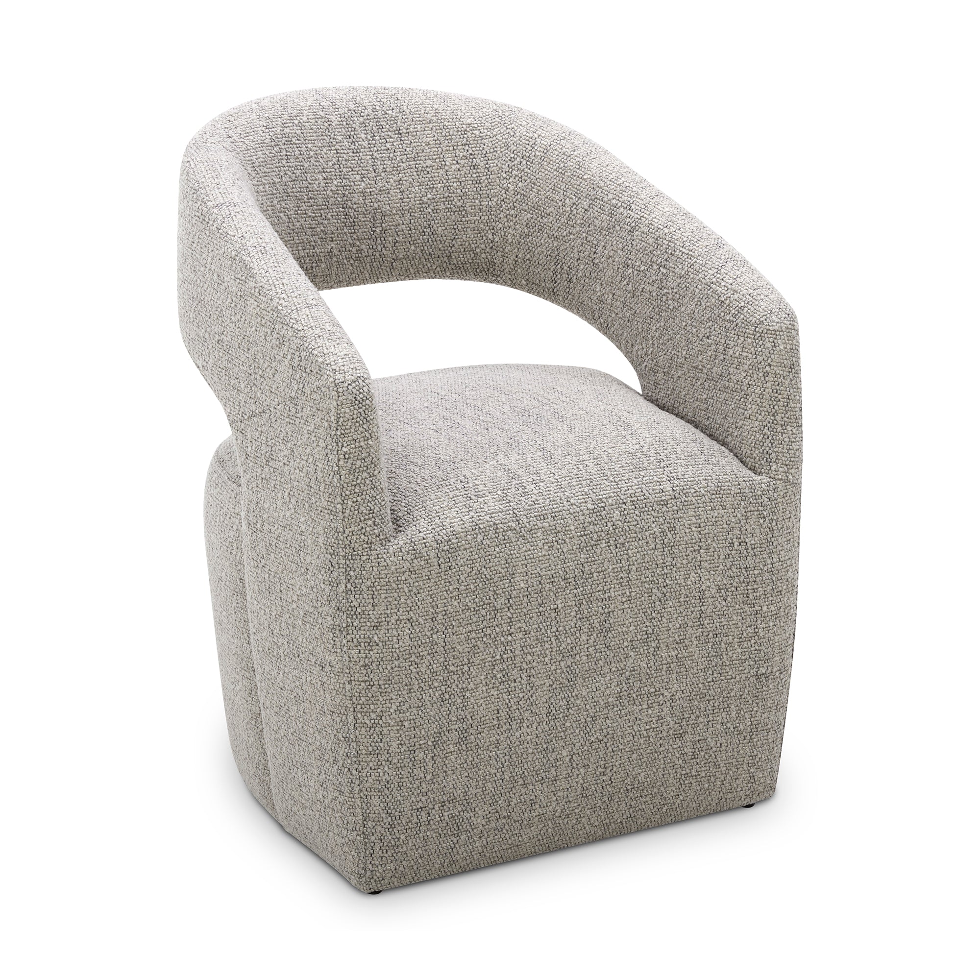 Barrow Rolling Dining Chair Grey Storm