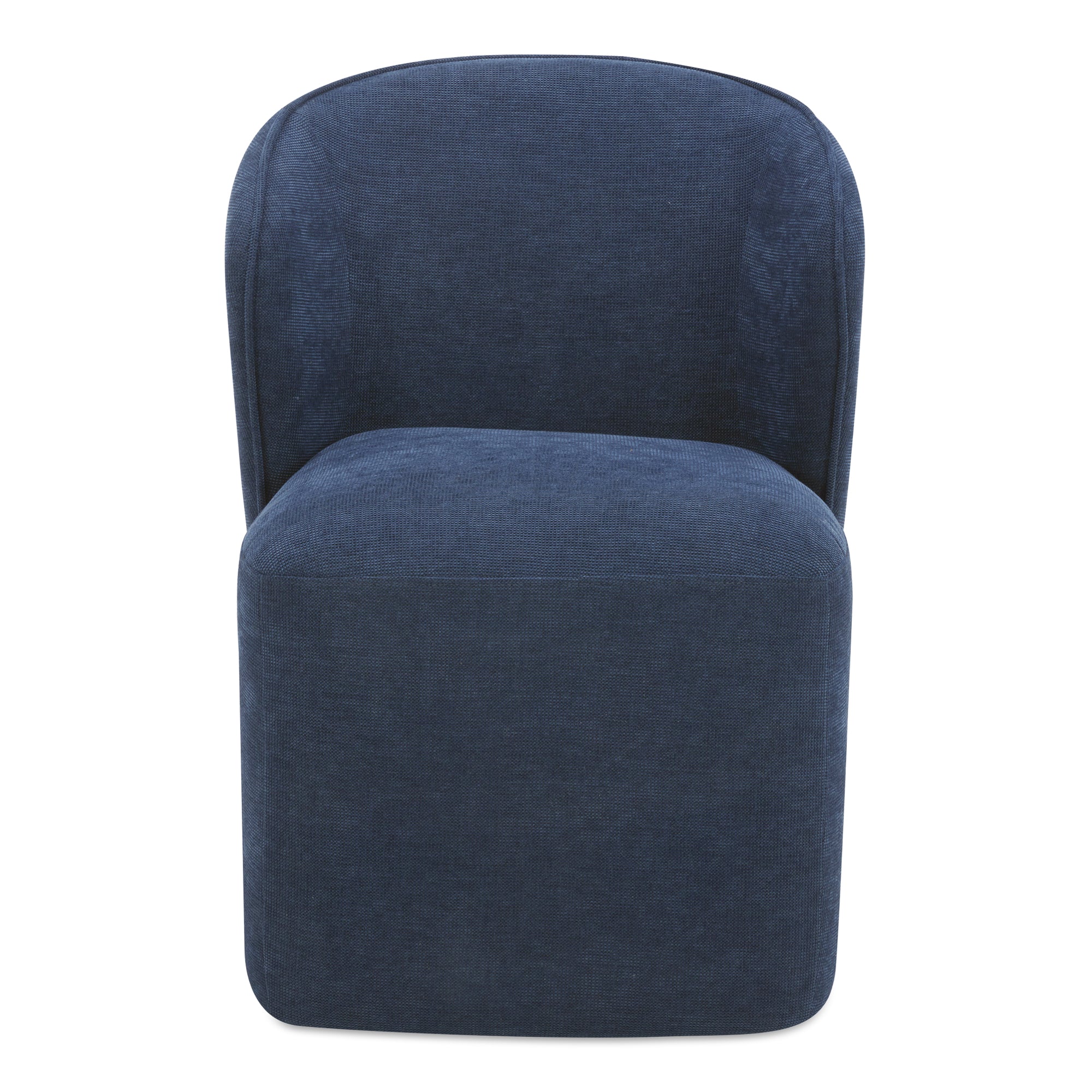 Larson Rolling Dining Chair Navy Blue