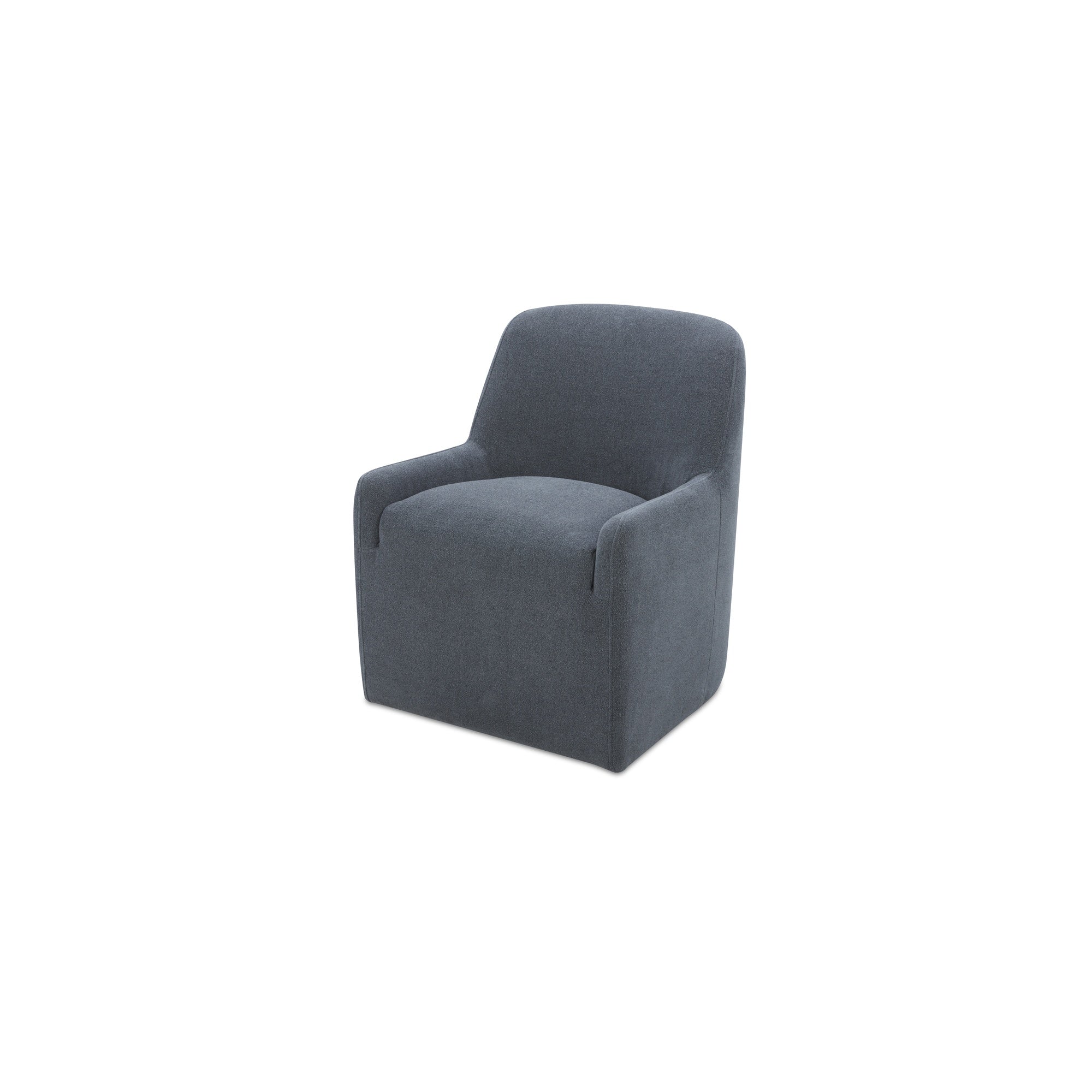 Maisie Rolling Dining Chair Slate Blue - Central Designs