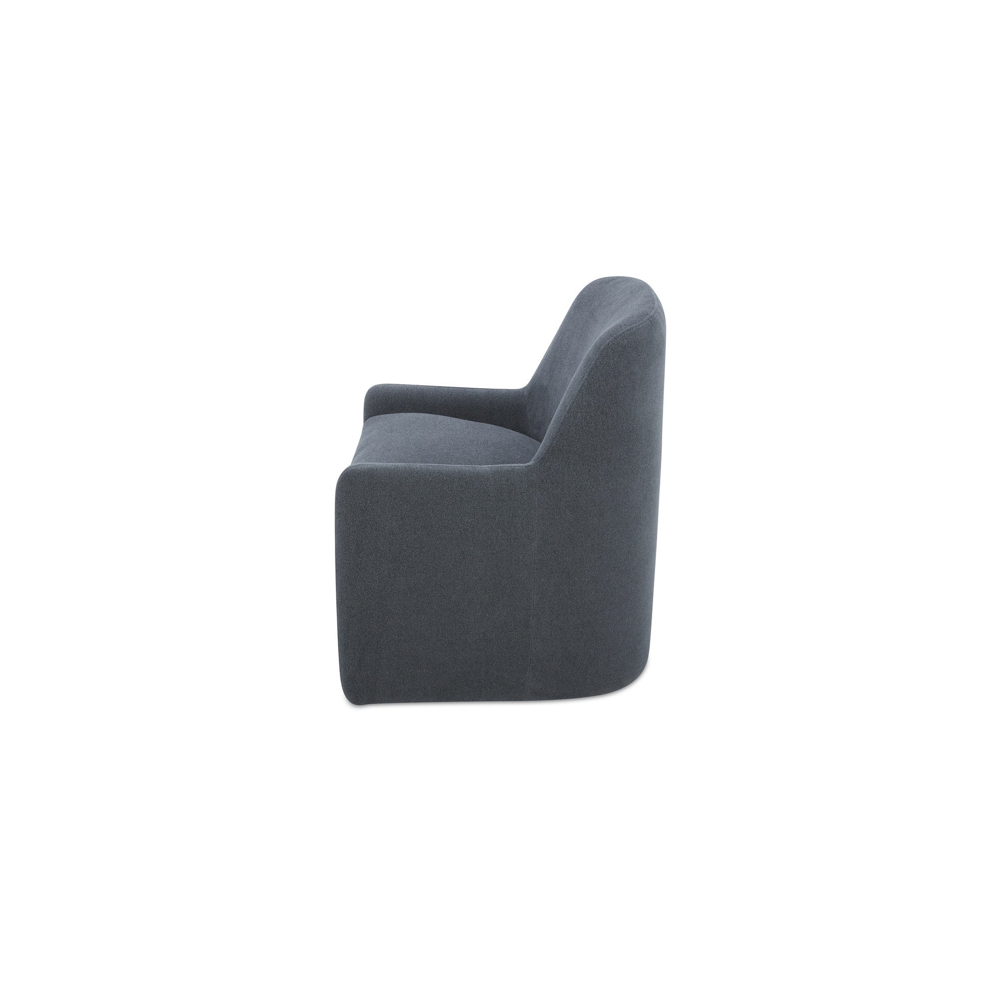 Maisie Rolling Dining Chair Slate Blue - Central Designs