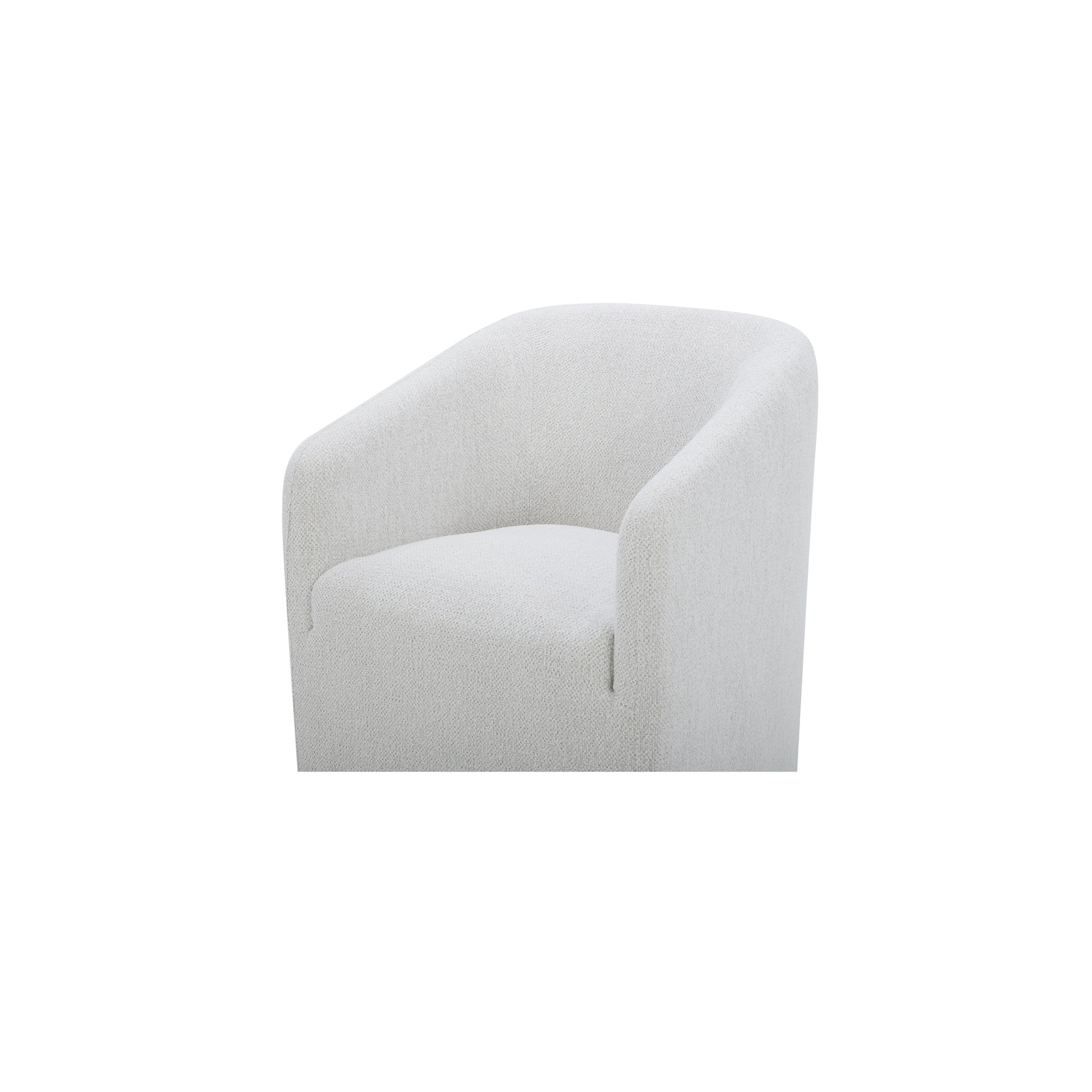 Sandy Rolling Dining Chair Off White - Central Designs