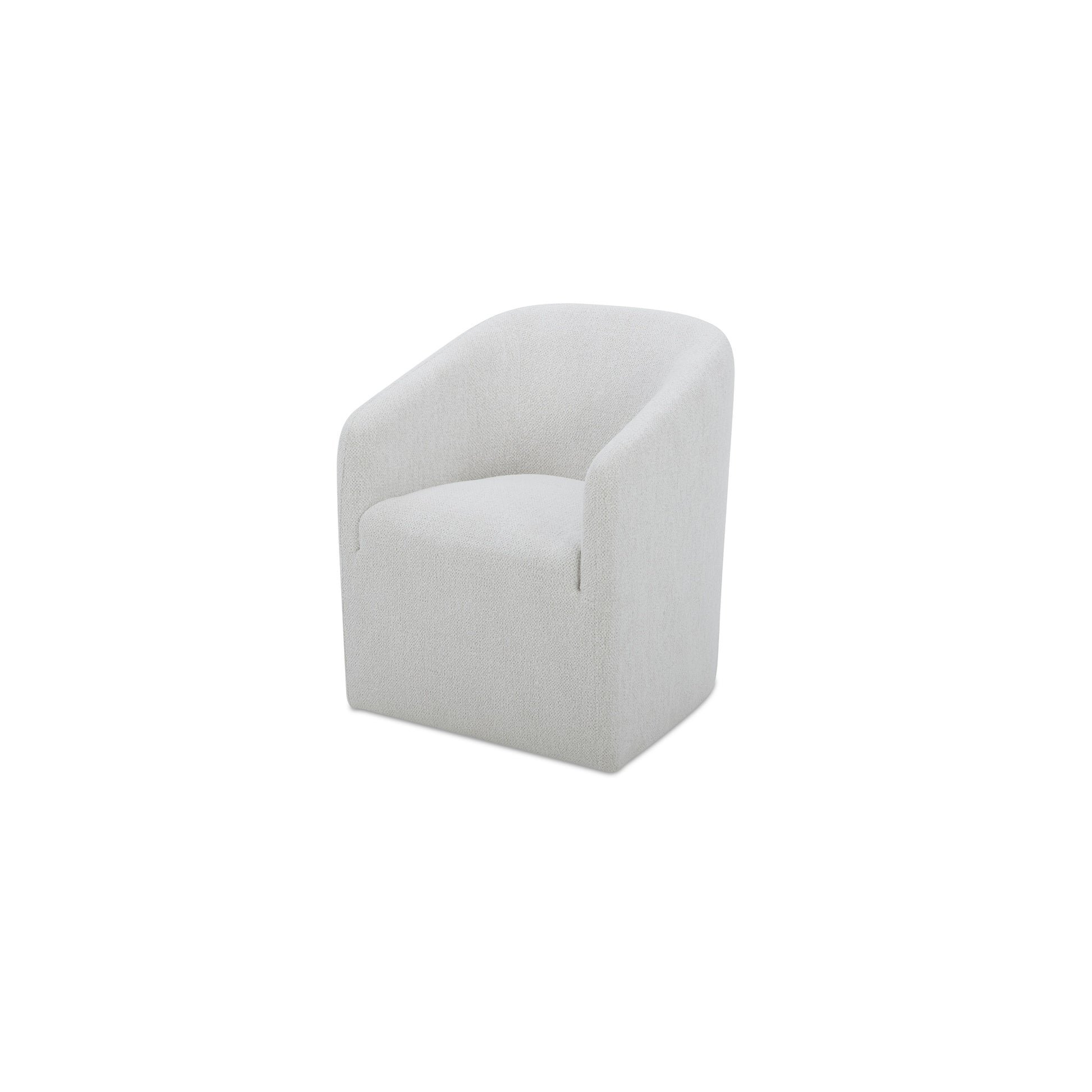Sandy Rolling Dining Chair Off White - Central Designs