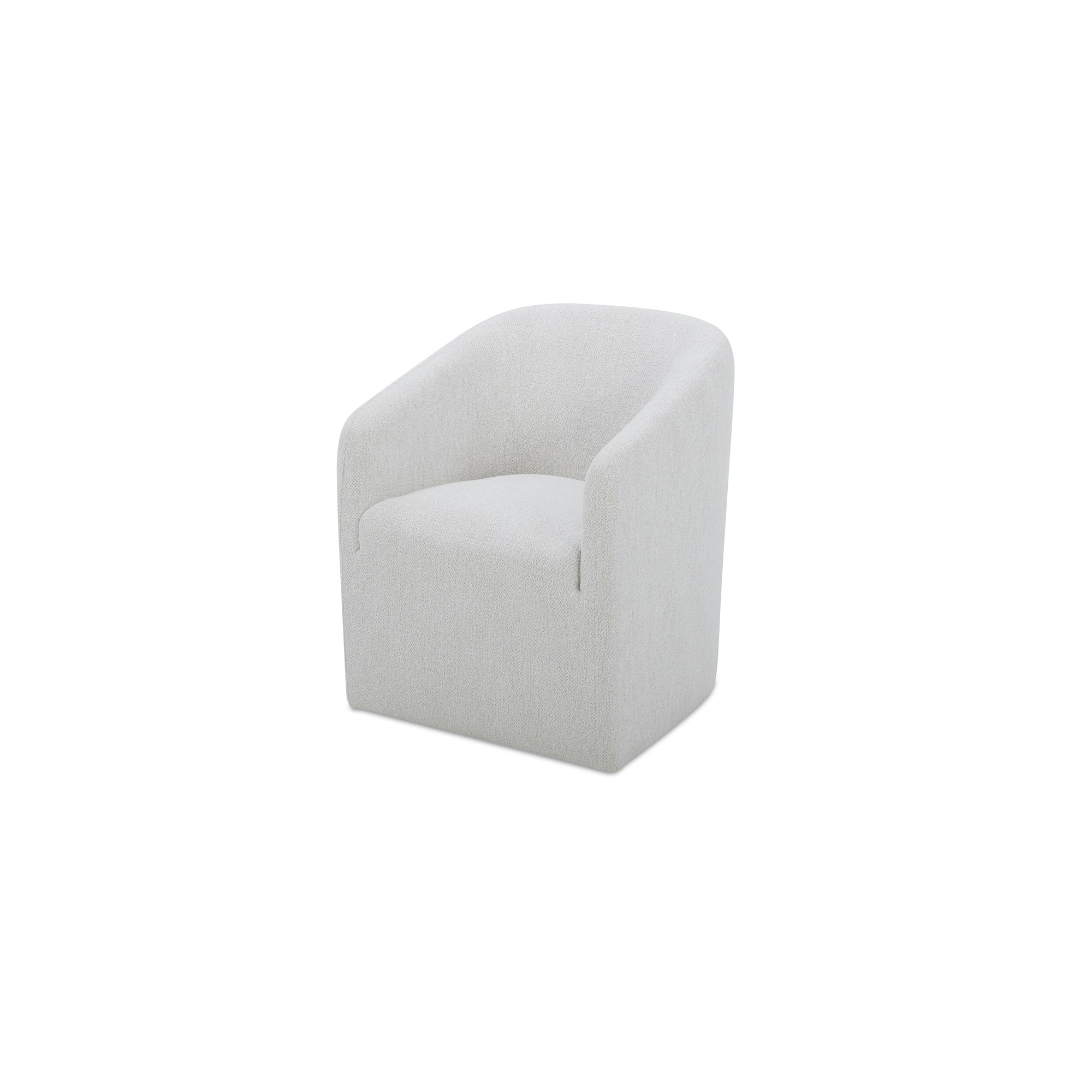 Sandy Rolling Dining Chair Off White - Central Designs
