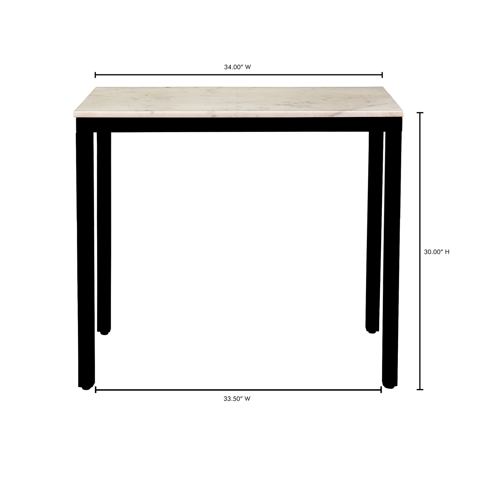 Parson Marble Mini Desk White - Central Designs