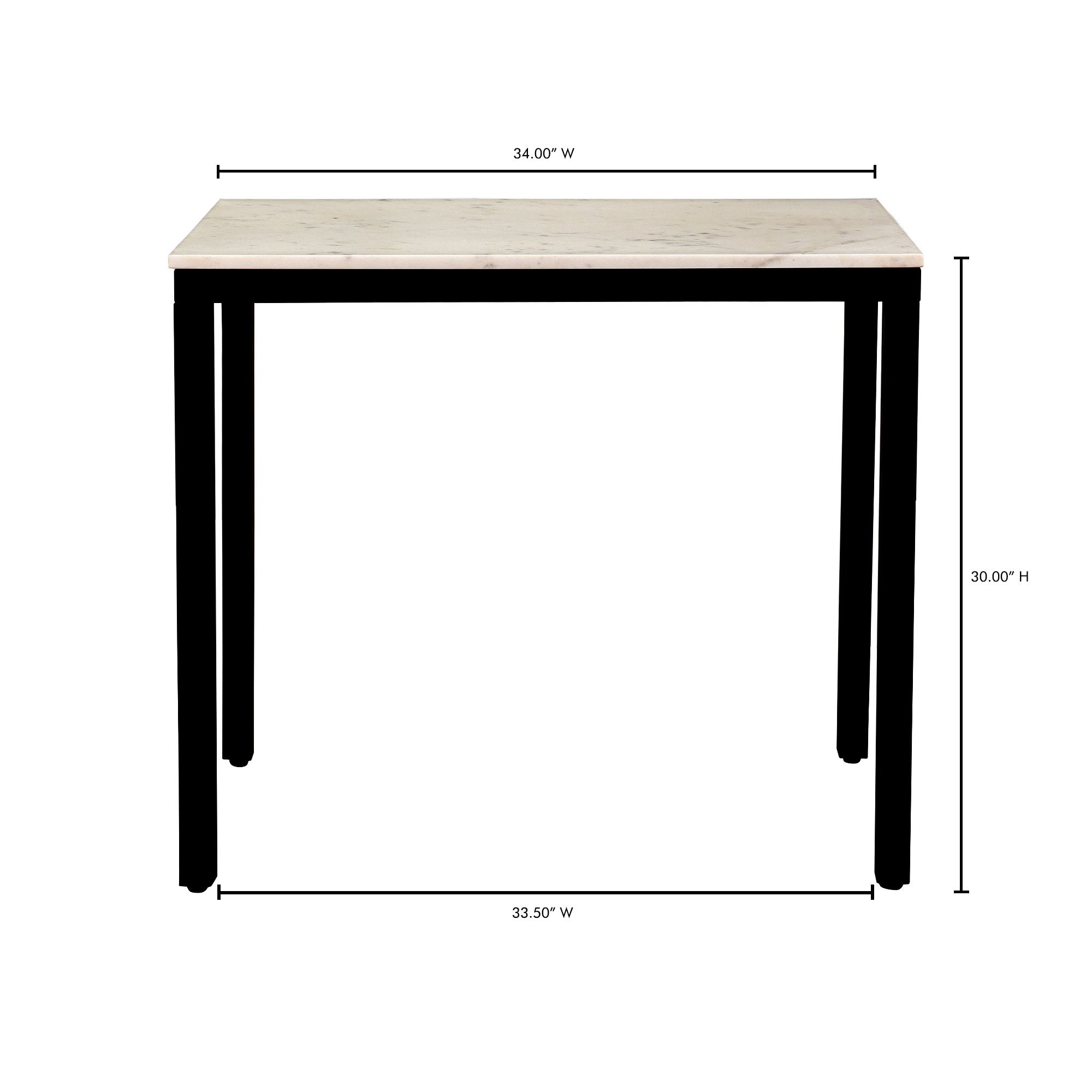 Parson Marble Mini Desk White - Central Designs