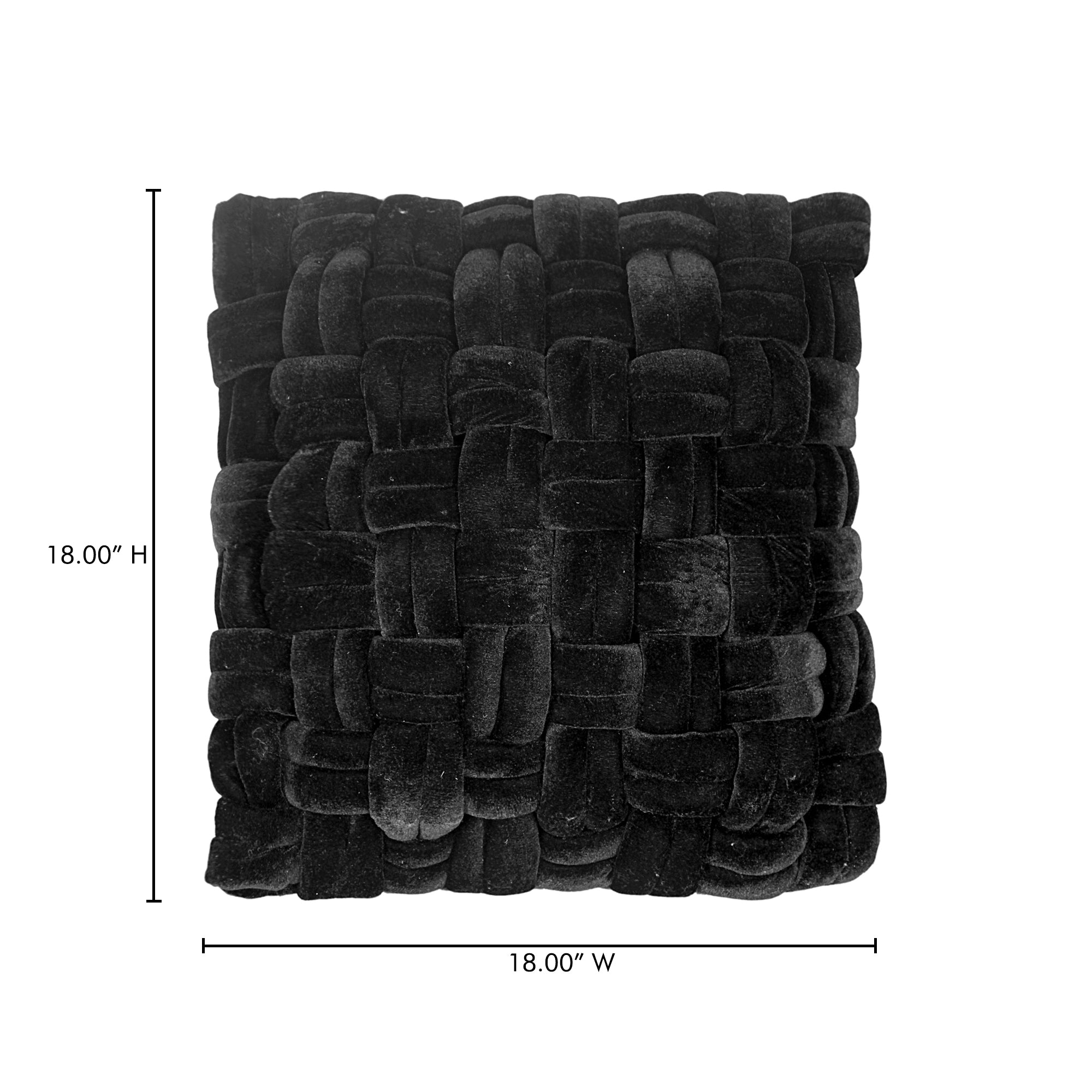 Pj Velvet Pillow Black