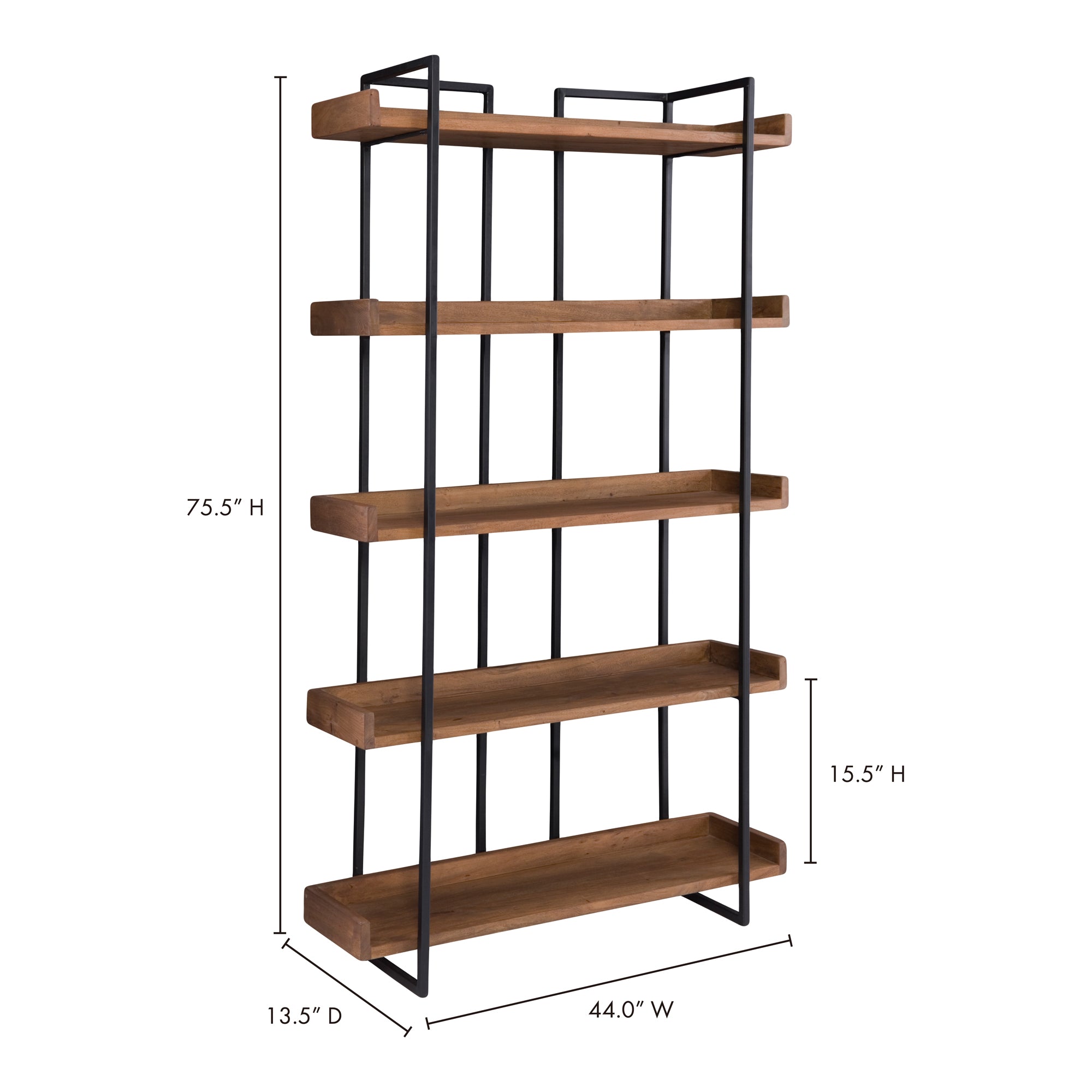 Vancouver Bookshelf Small Light Brown - Central Designs