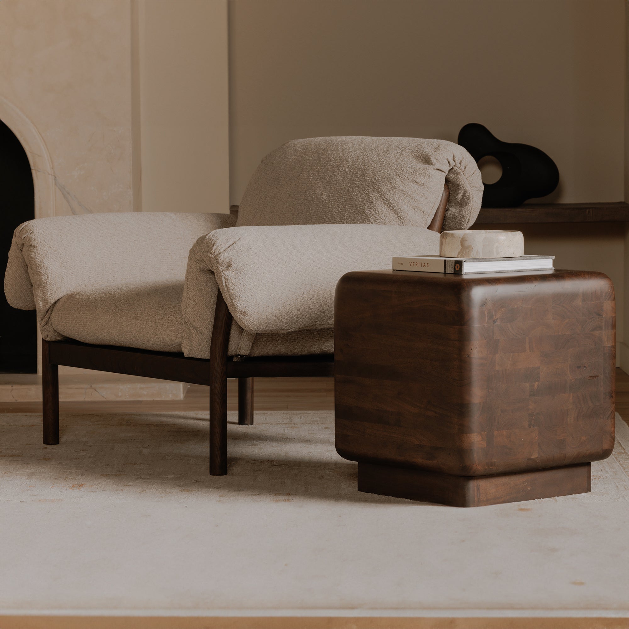 Eton Side Table Dark Brown