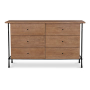 Rene 6 Drawer Dresser Brown