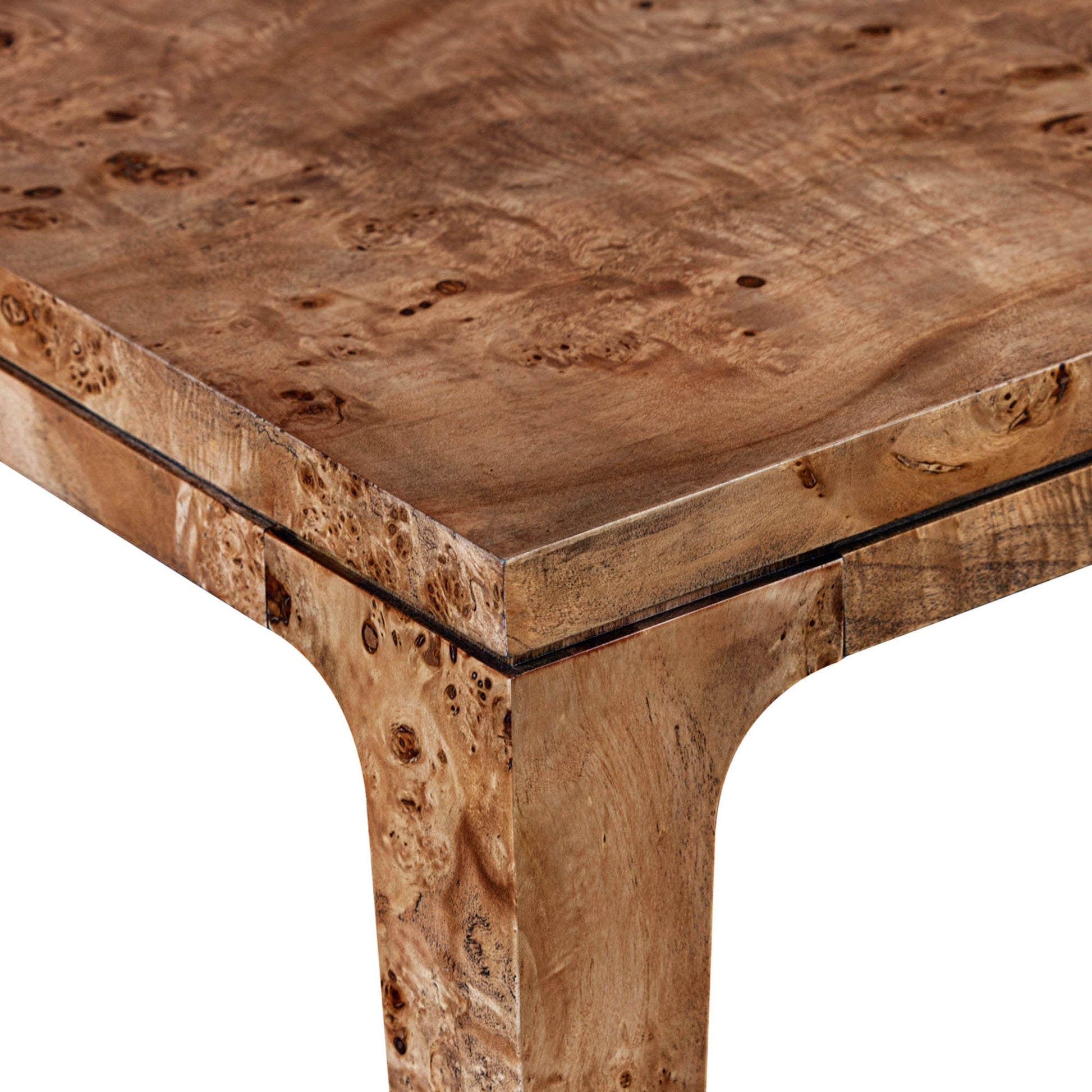 Mappa Large Dining Table - Dark Burl - Central Designs