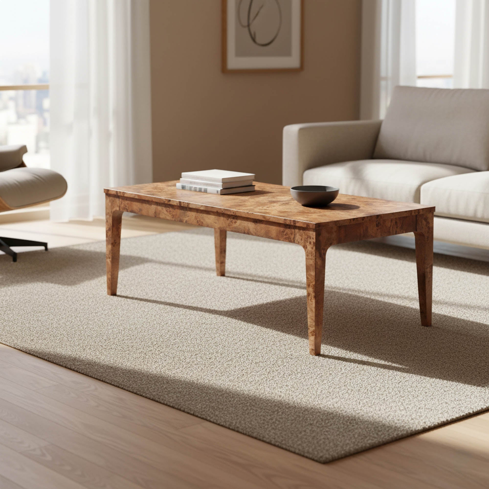 Mappa Coffee Table - Dark Burl - Central Designs