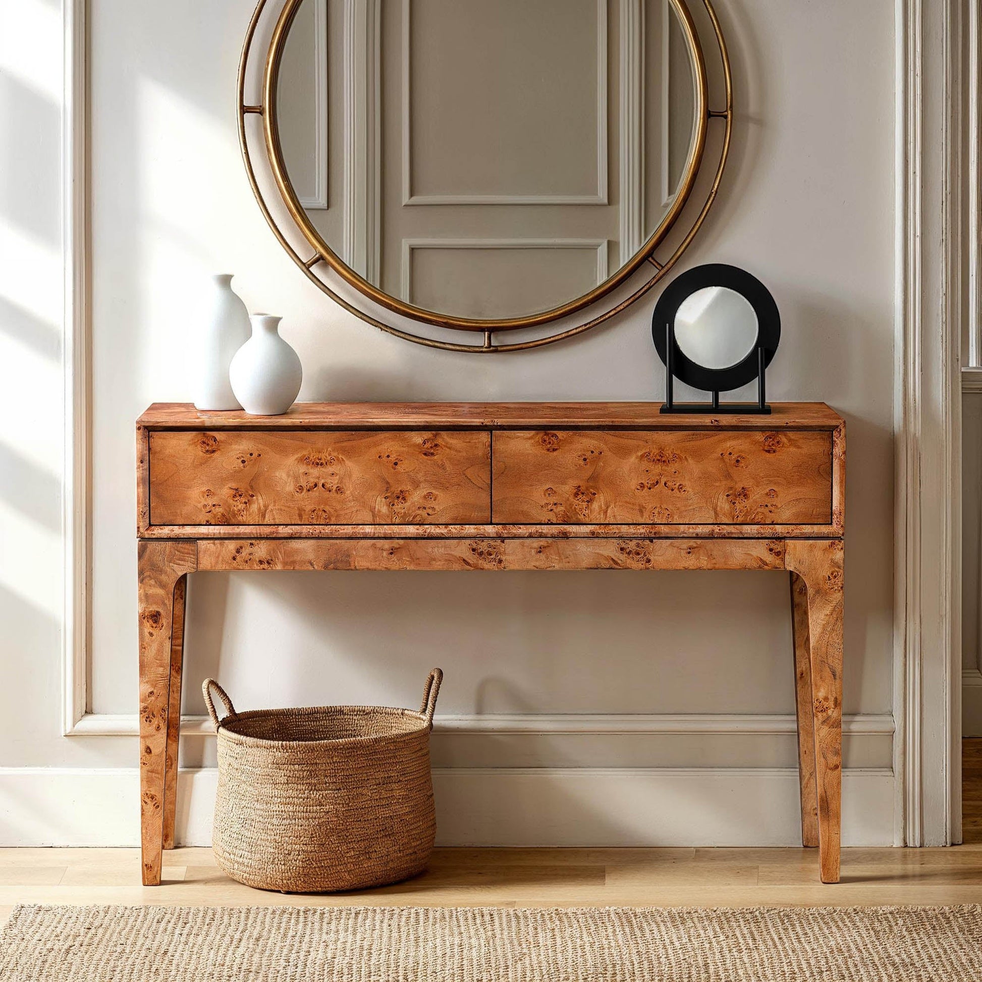 Mappa Console Table - Dark Burl - Central Designs