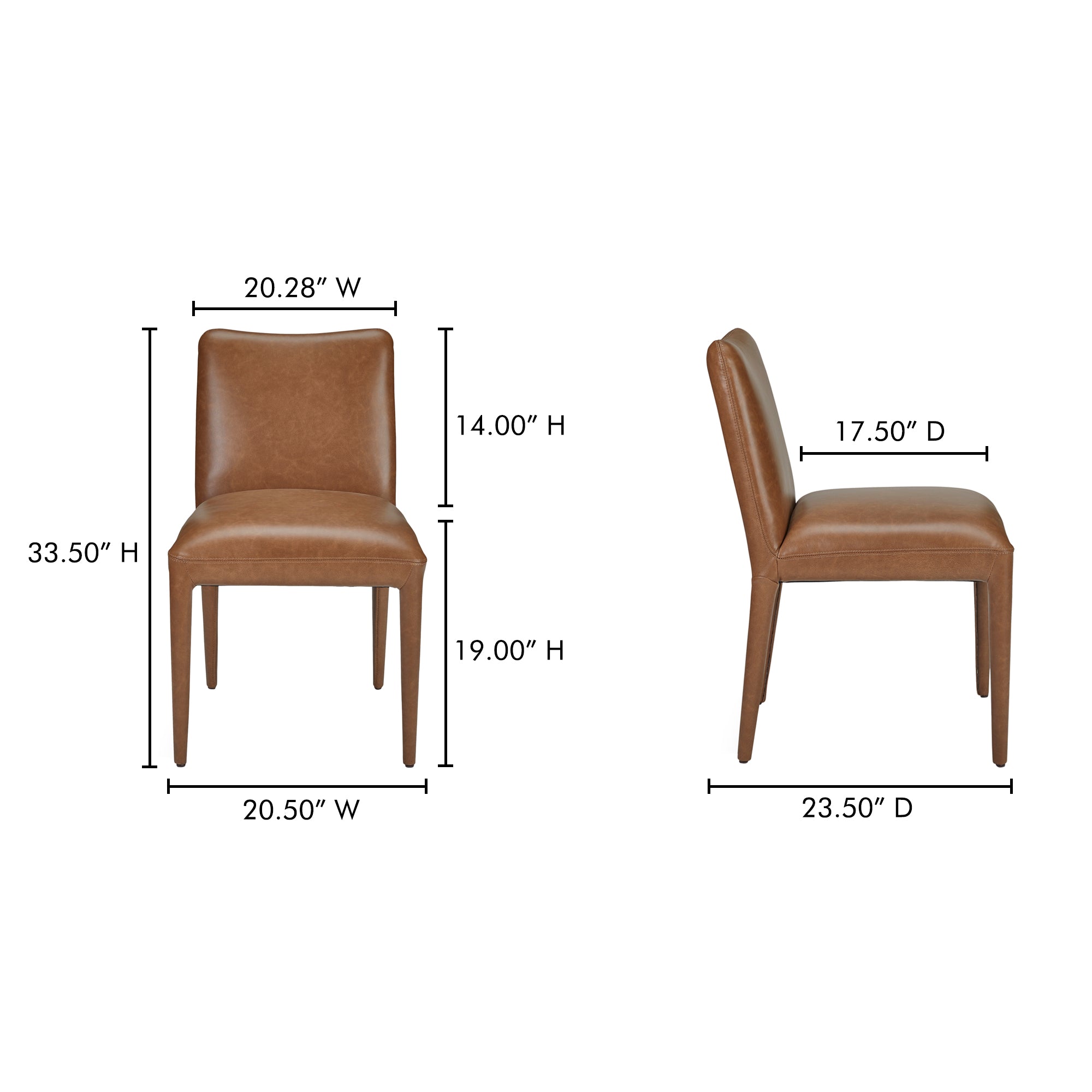 Calla Dining Chair Brown - Set Of Two