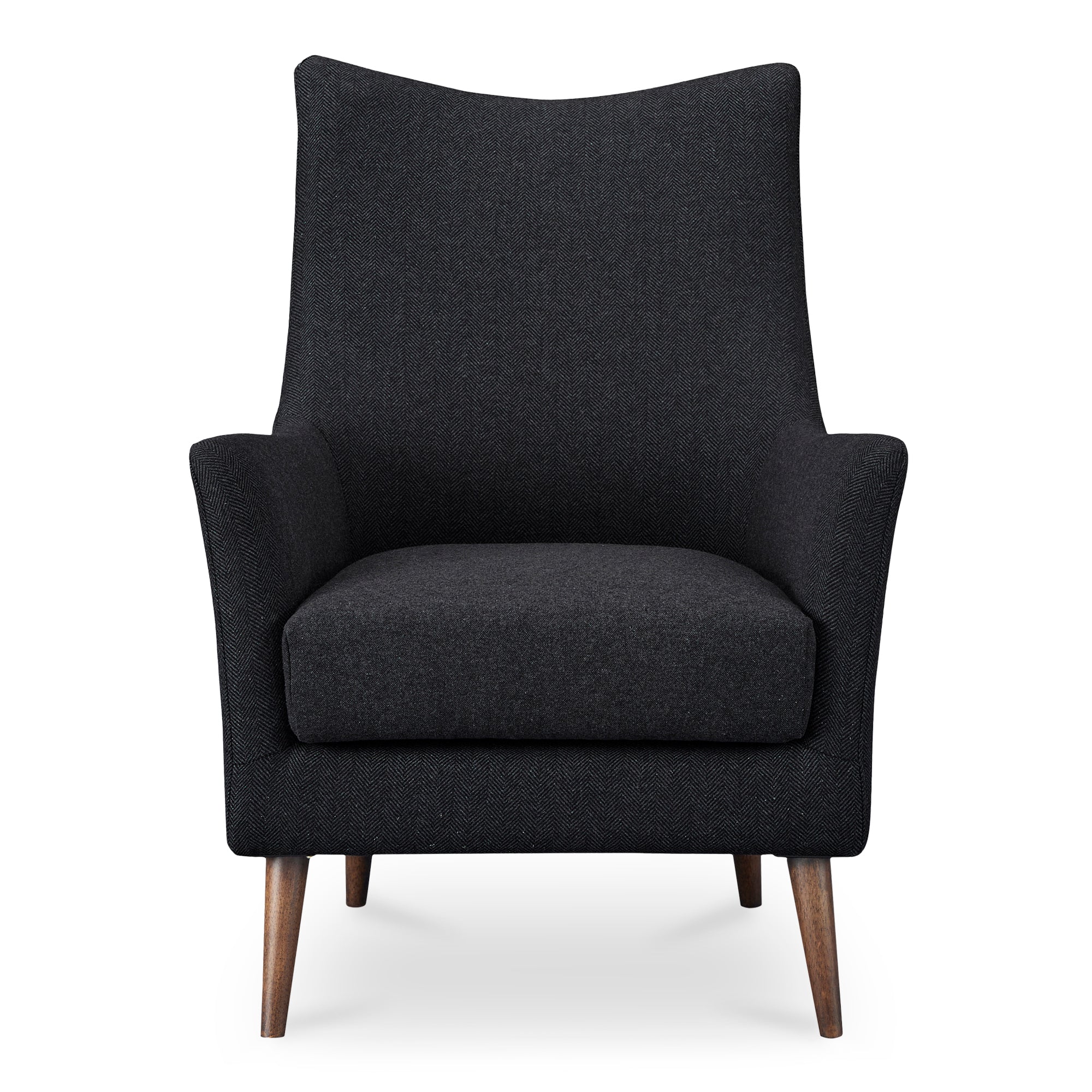 Fisher Armchair Wool Blend Charcoal