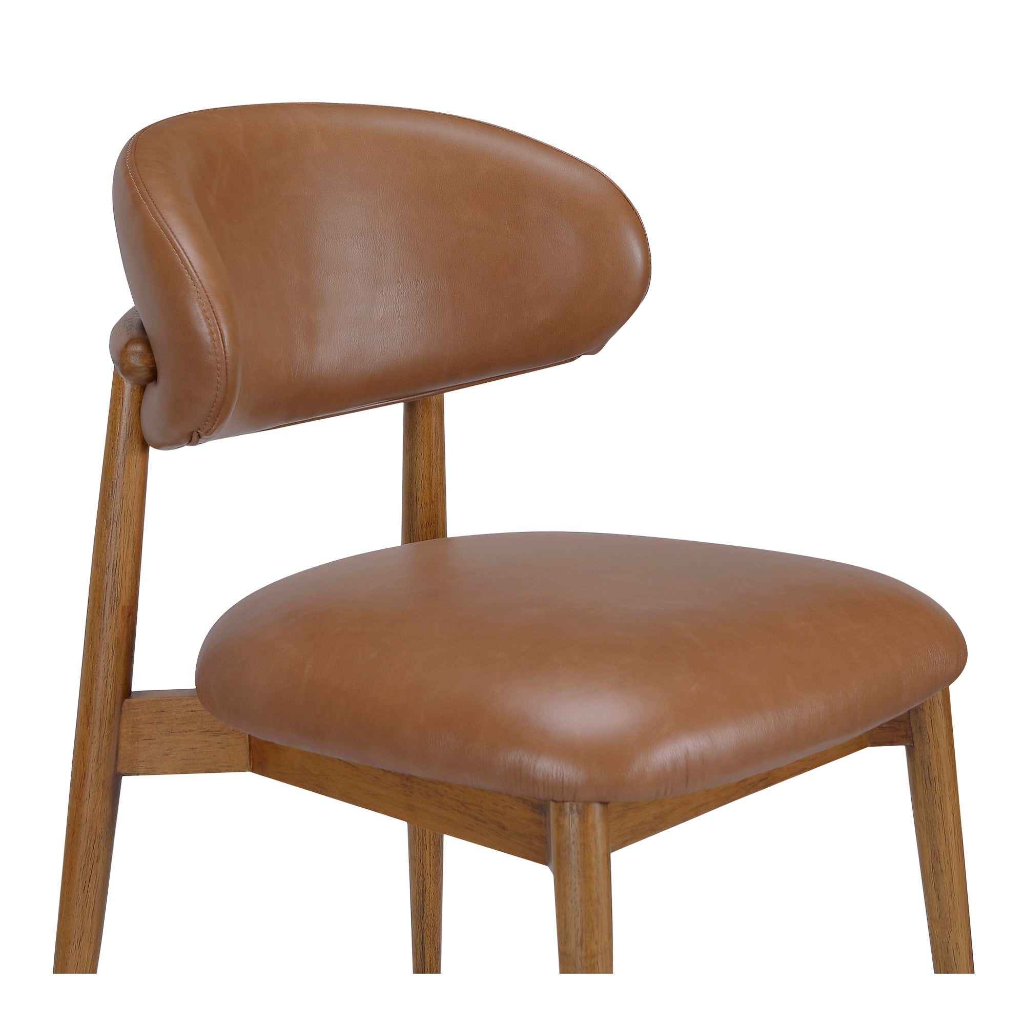 Ellie Dining Chair Brown Leather