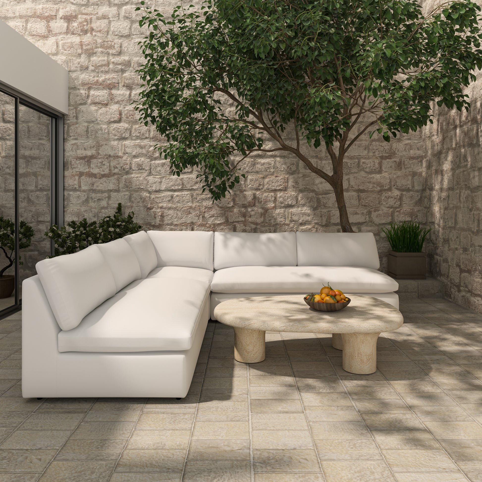 Miles Outdoor Corner White - Central Designs