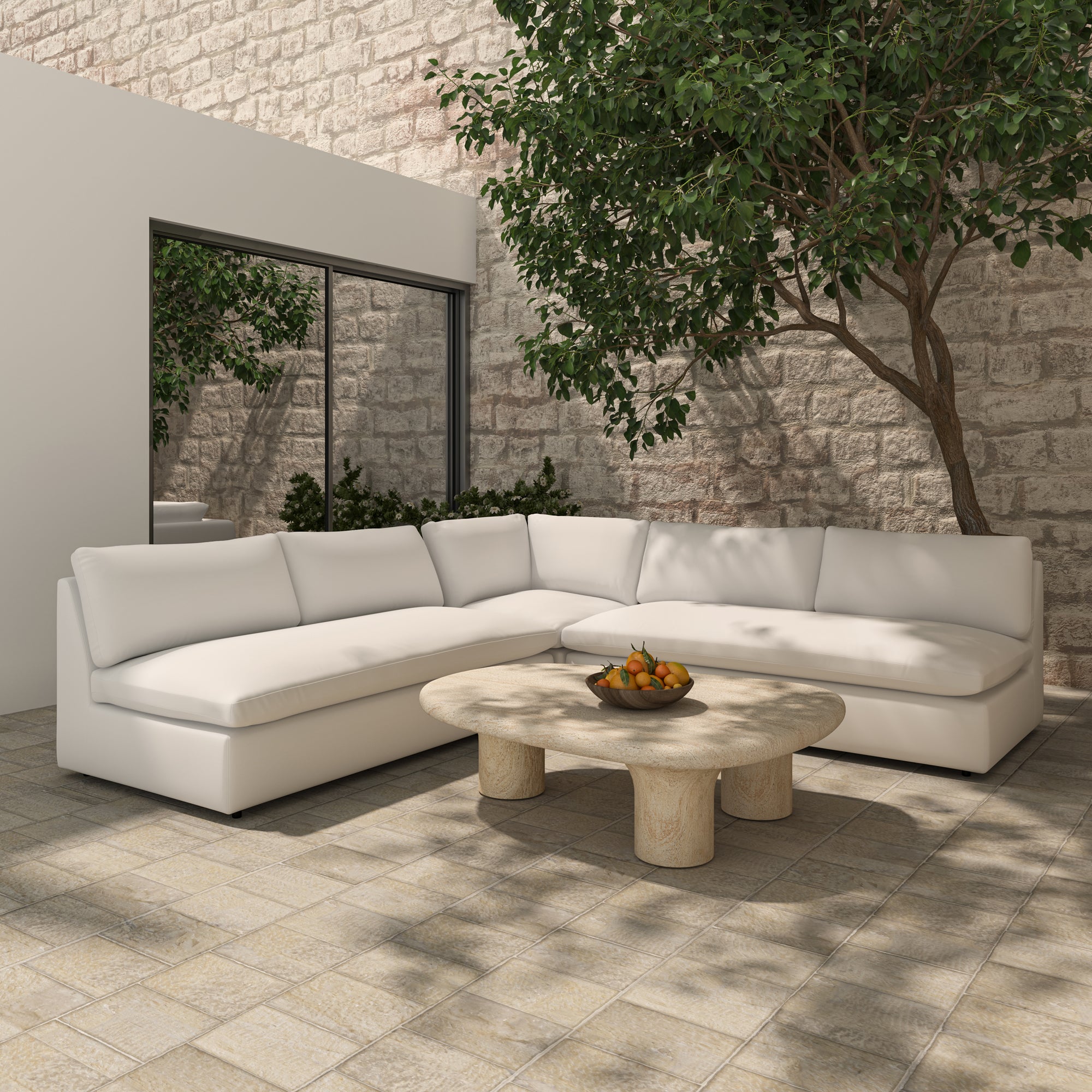 Miles Outdoor Corner White - Central Designs