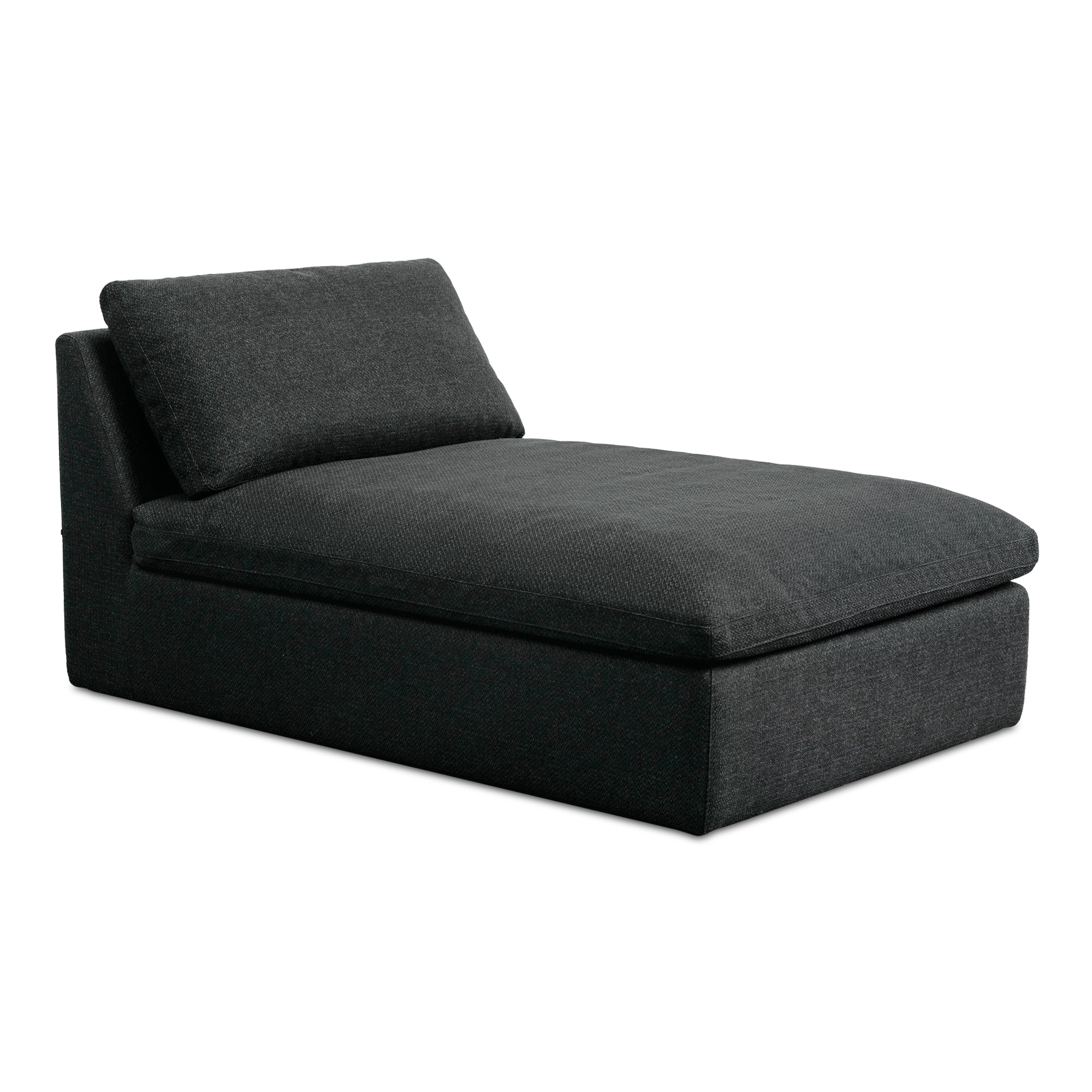 Miles Outdoor Chaise Speckled Charcoal