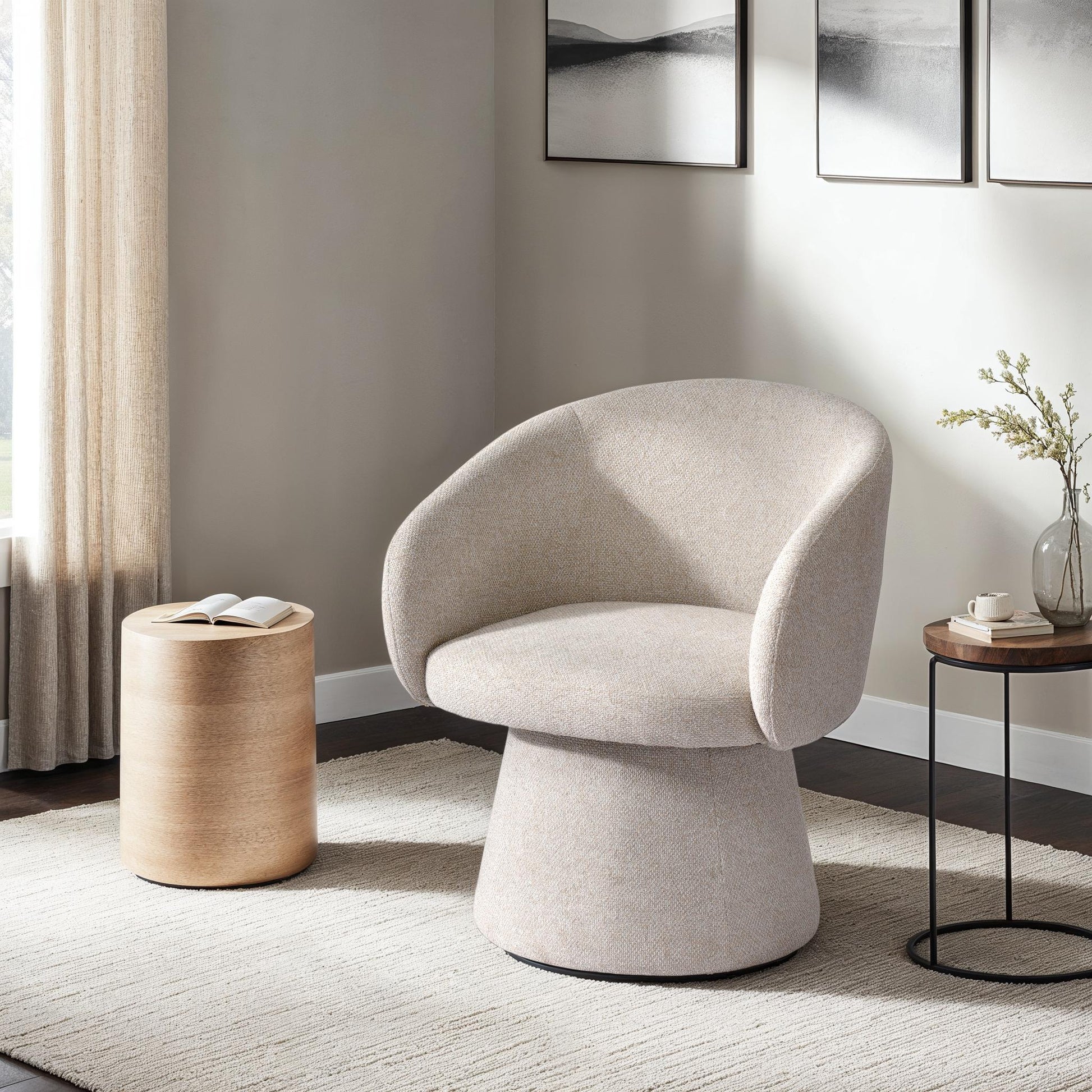 Misha Club Chair - Sand - Central Designs