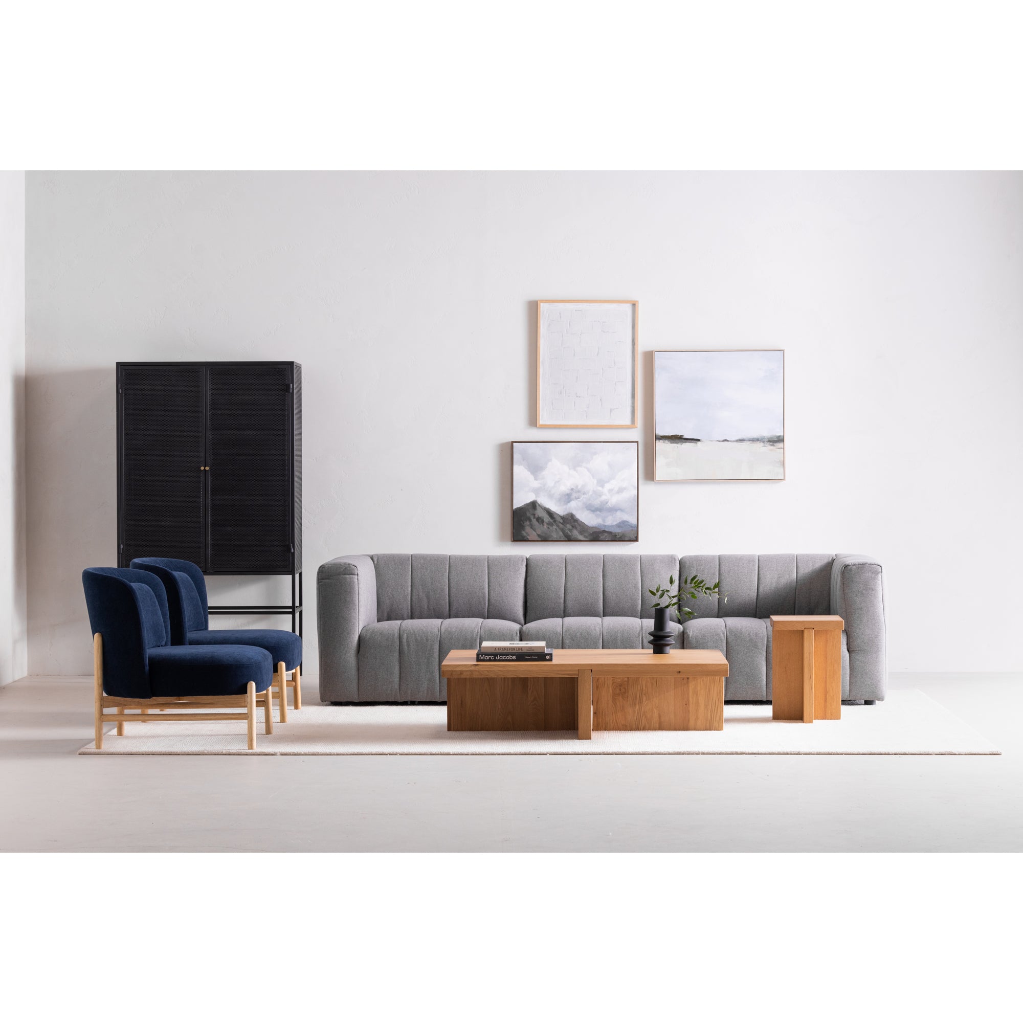 Lyric Slipper Chair Grey - Central Designs